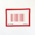 Mini Herringbone - CoralInitial KCanvasThe Red Thread Atelier