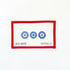 Evil Eye Bag TagInitial KCanvasThe Red Thread Atelier