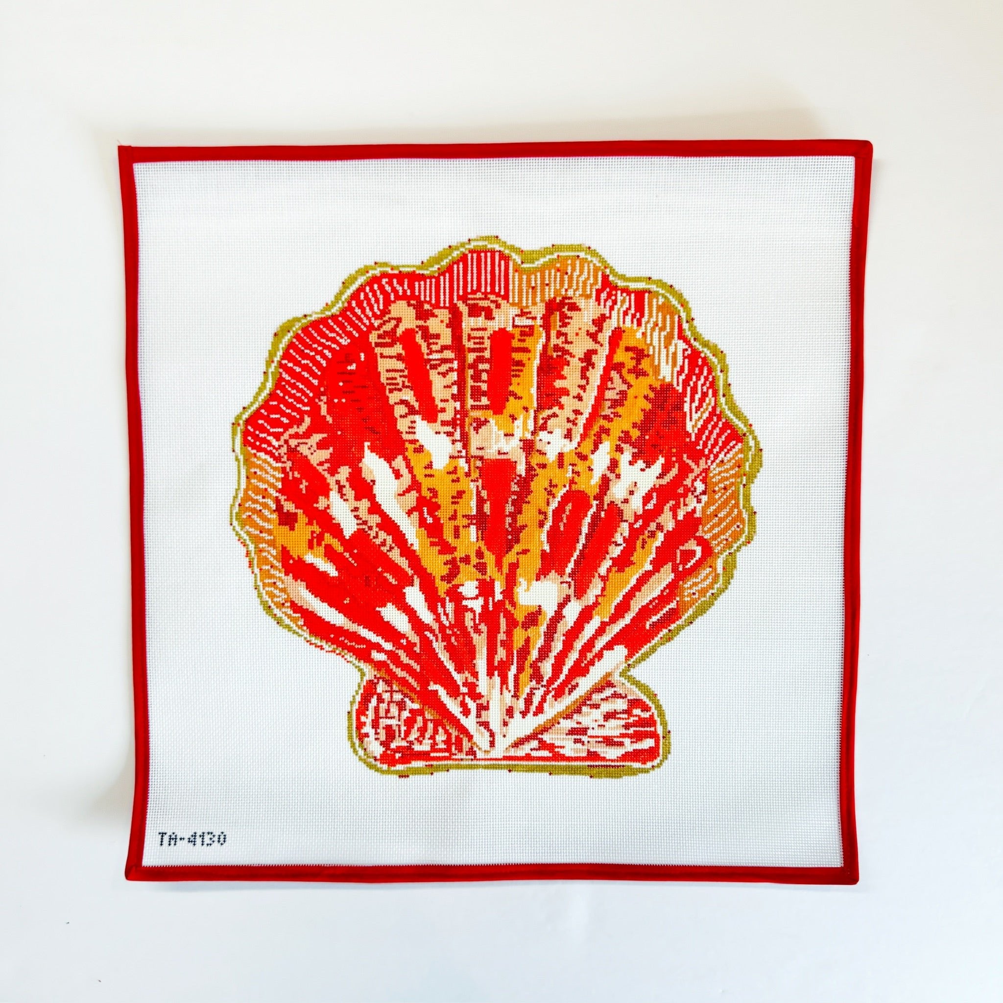 Scallop - TangerineKCNCanvasThe Red Thread Atelier