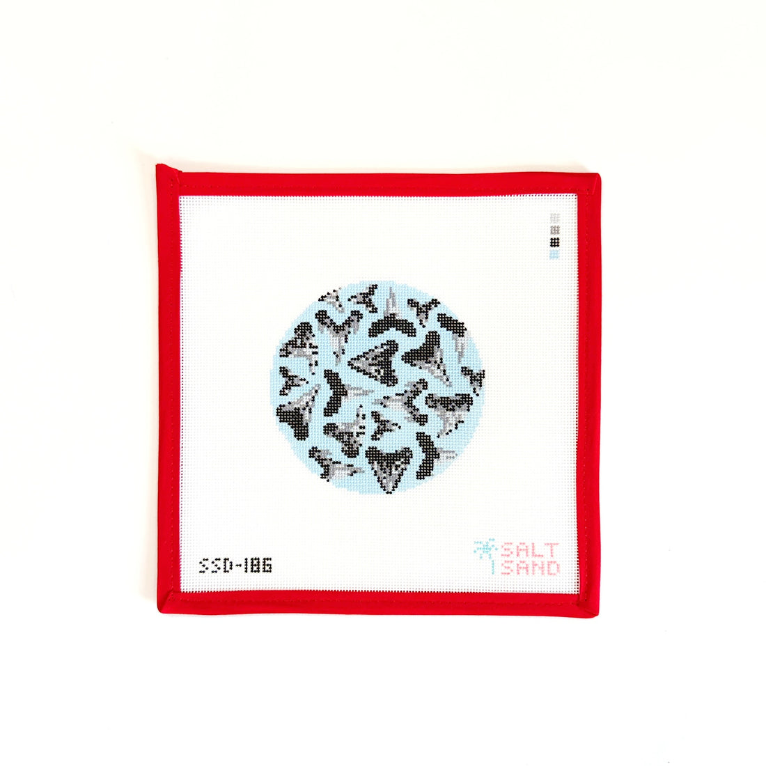 Shark Teeth OrnamentSalt &amp; SandCanvasThe Red Thread Atelier