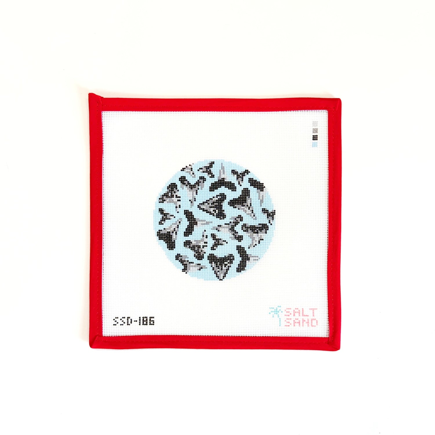 Shark Teeth OrnamentSalt &amp; SandCanvasThe Red Thread Atelier