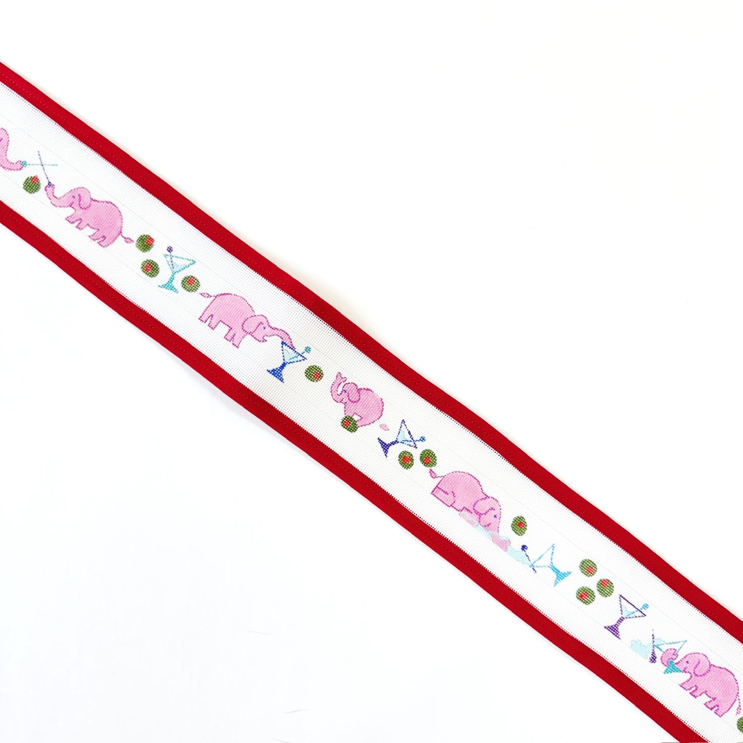 Pink Elephant Martini BeltMeredith CollectionCanvasThe Red Thread Atelier