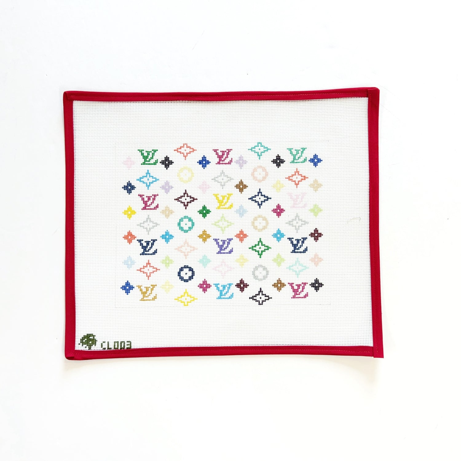 Louis Summer ClutchElm Tree NeedlepointCanvasThe Red Thread Atelier