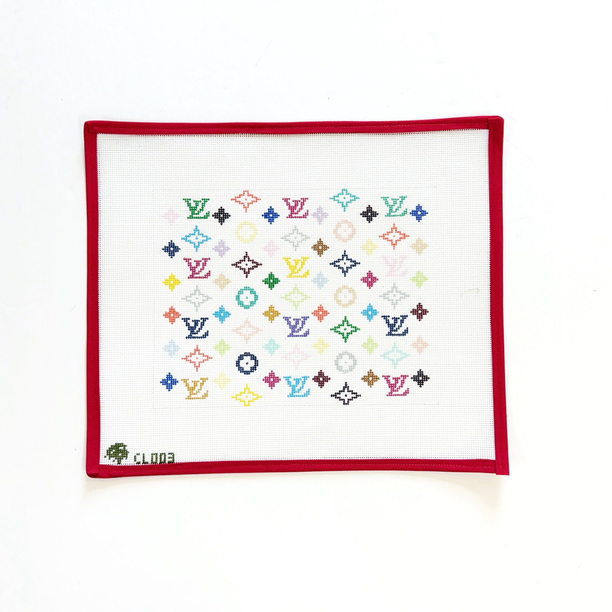 Louis Summer ClutchElm Tree NeedlepointCanvasThe Red Thread Atelier