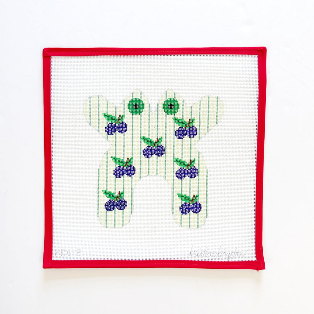 Blackberries on Green FrogKristine KingstonCanvasThe Red Thread Atelier