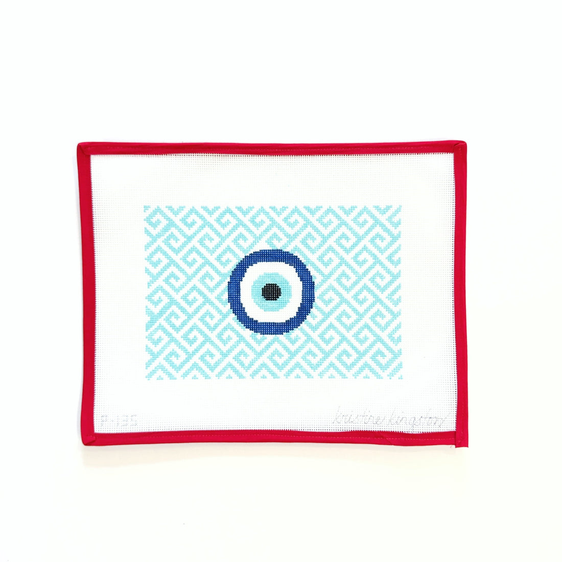 Evil Eye Blue ClutchKristine KingstonCanvasThe Red Thread Atelier