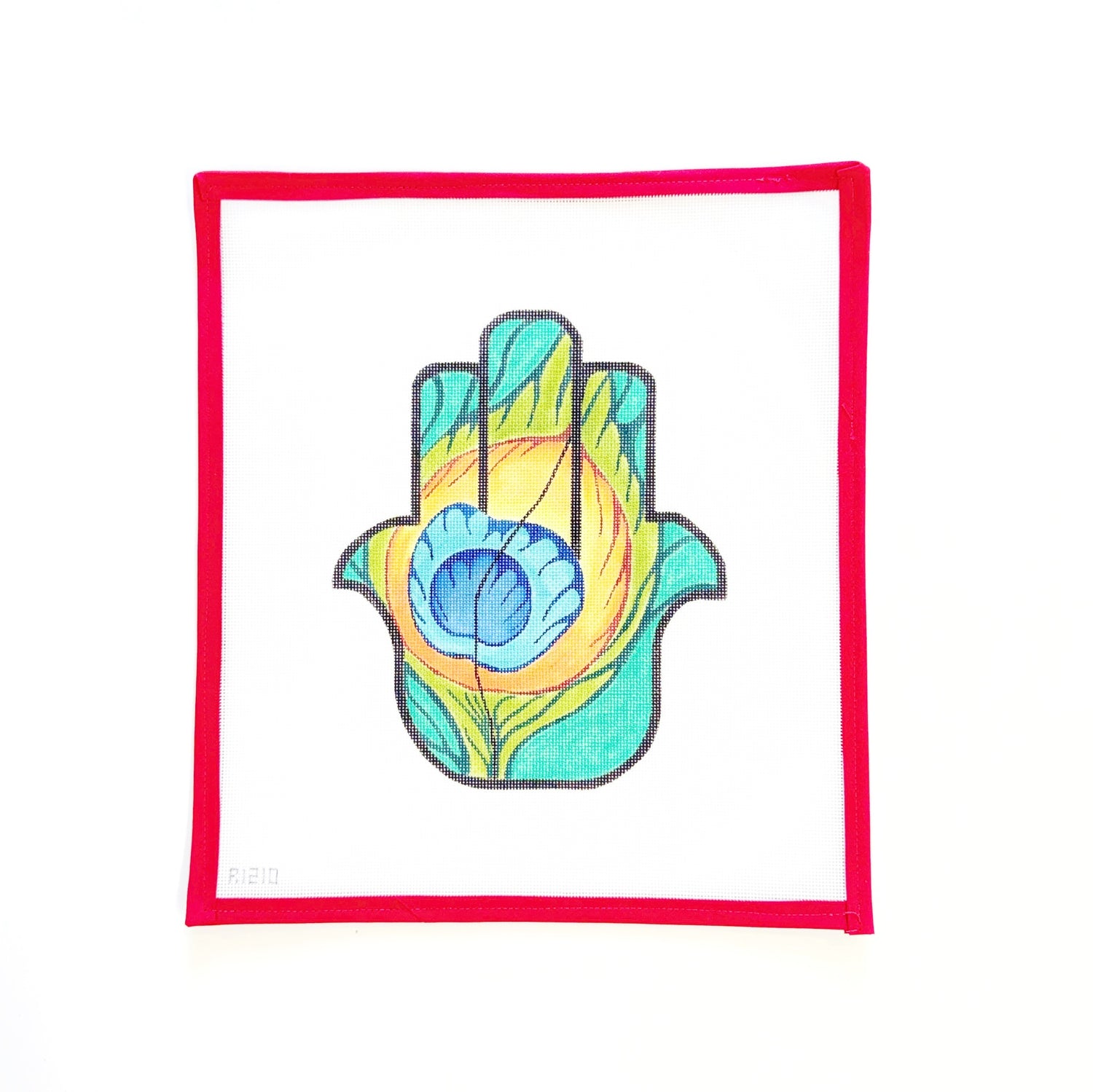 Peacock Feather Hamsa Hand