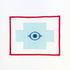 Evil Eye on Greek Key BrickKristine KingstonCanvasThe Red Thread Atelier
