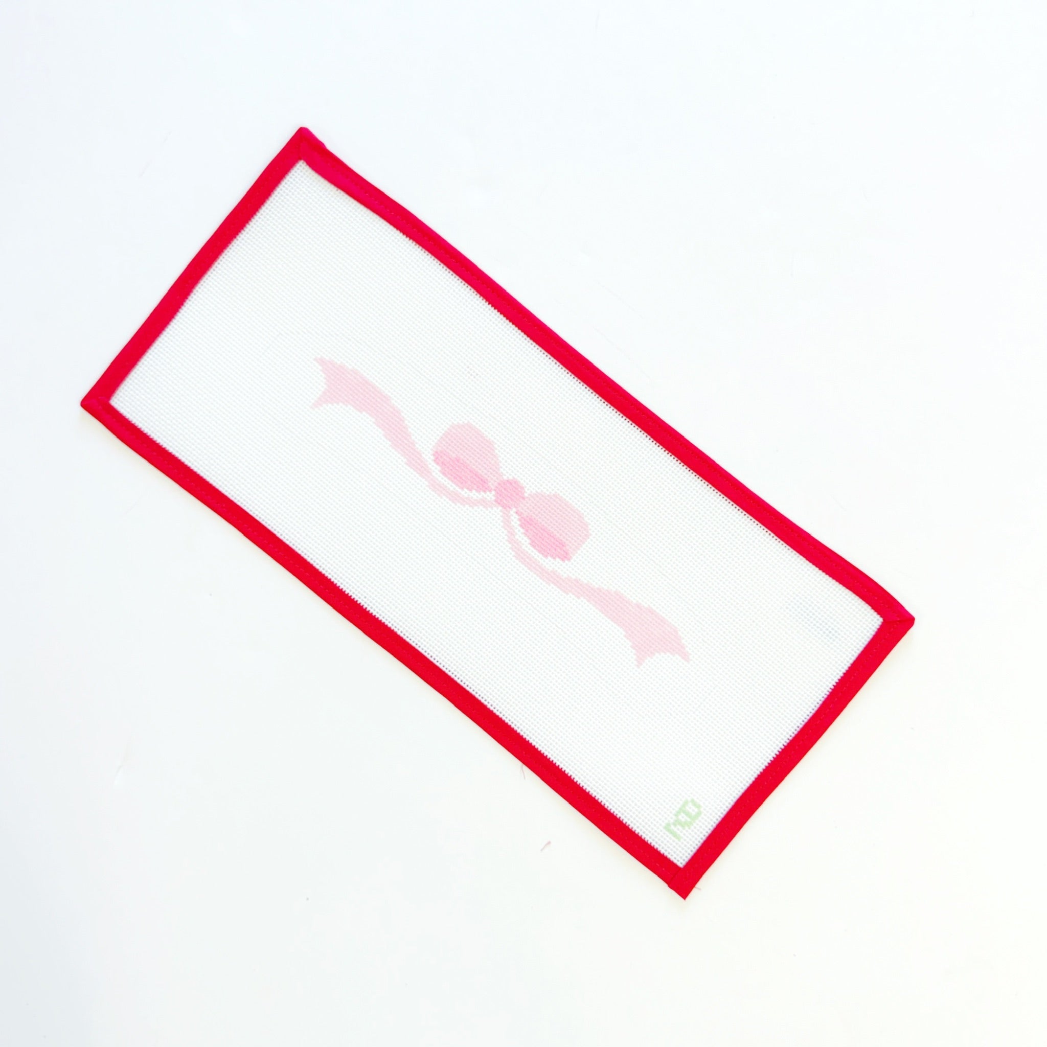 Pink Bow Baby HangerOz Needle and ThreadCanvasThe Red Thread Atelier