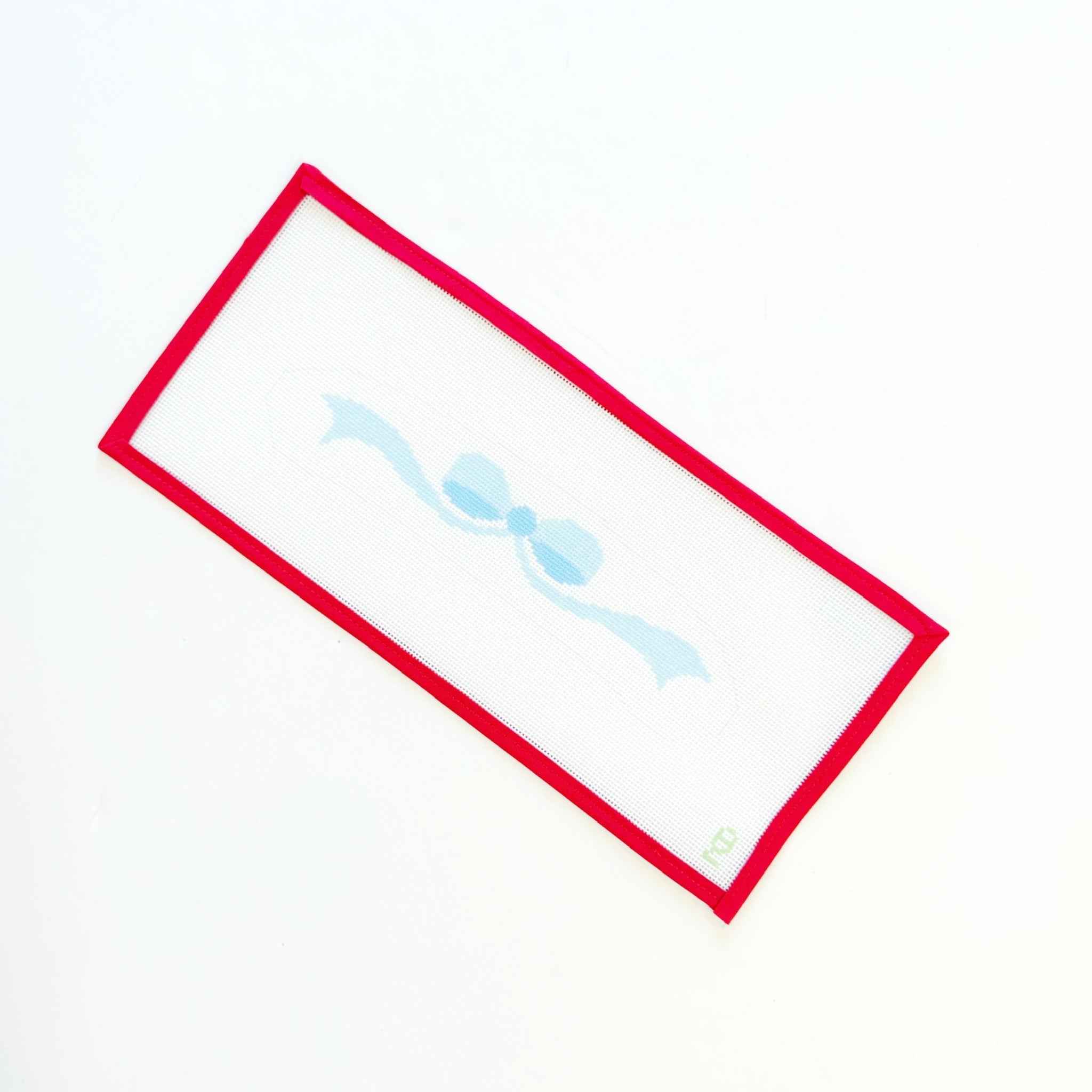 Blue Bow Baby HangerOz Needle and ThreadCanvasThe Red Thread Atelier