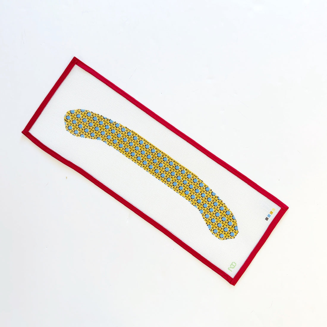 Blue Cane Needlepoint HangerOz Needle and ThreadCanvasThe Red Thread Atelier