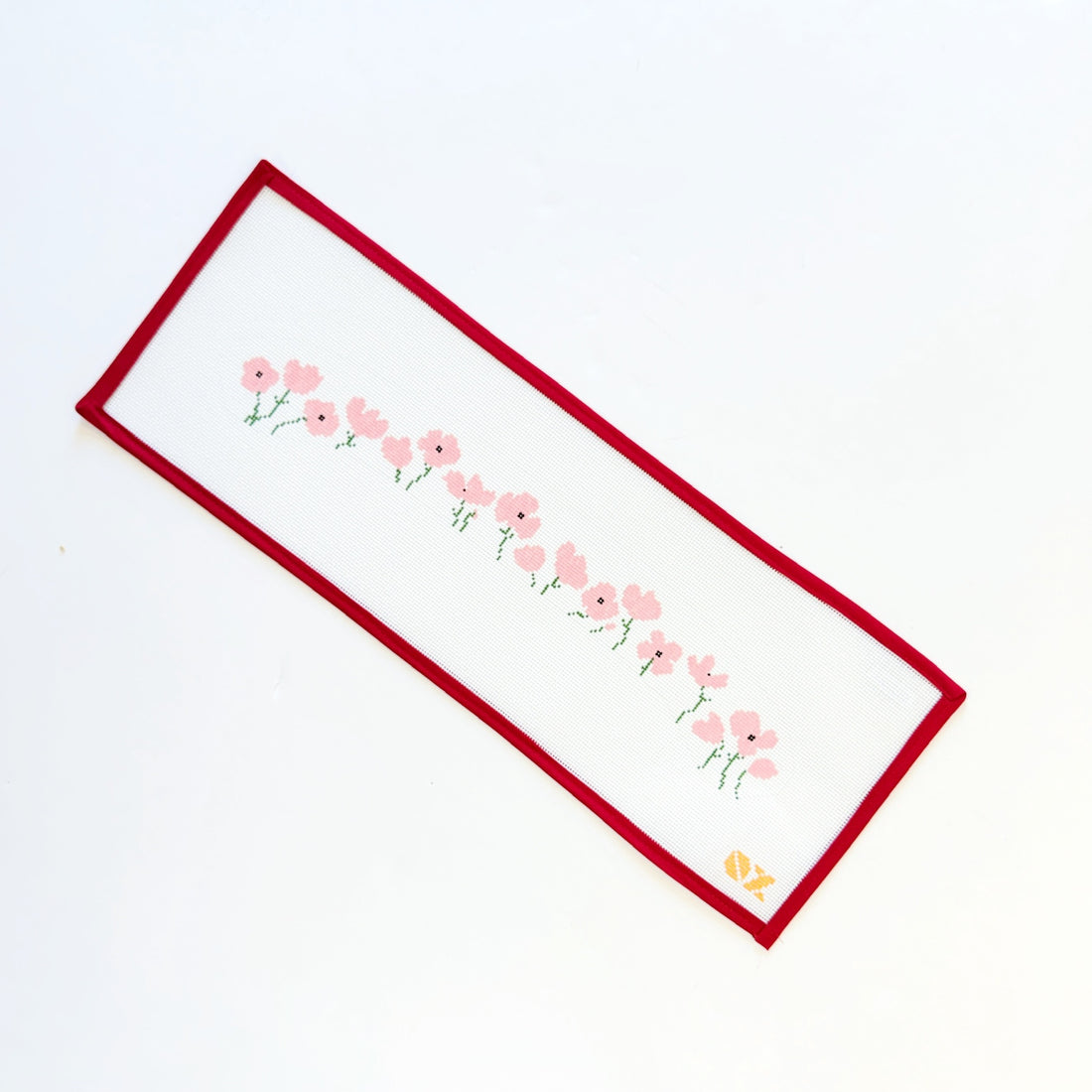 Pink Poppies Needlepoint HangerOz Needle and ThreadCanvasThe Red Thread Atelier