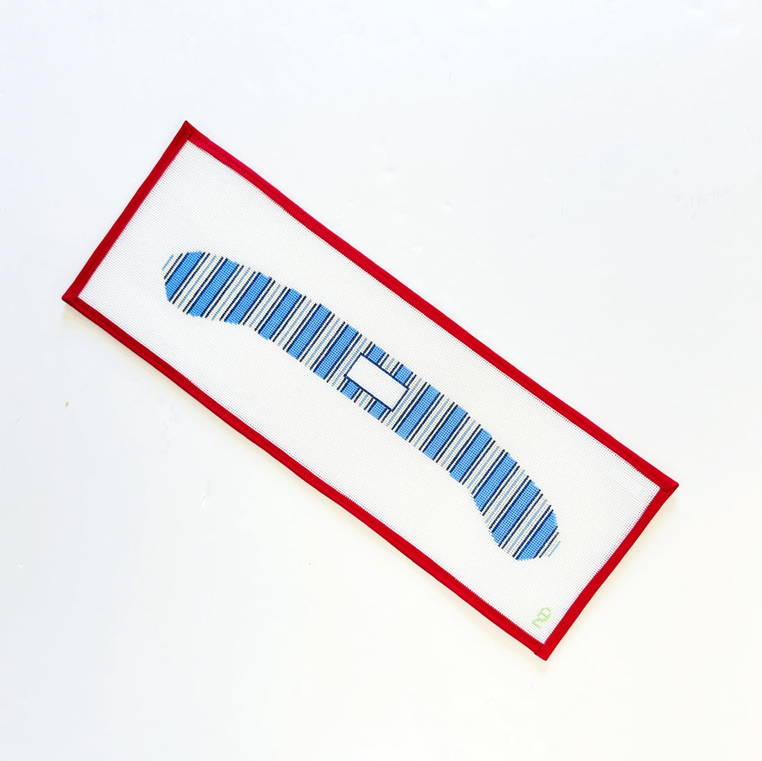 Blue Stripe Needlepoint HangerOz Needle and ThreadCanvasThe Red Thread Atelier