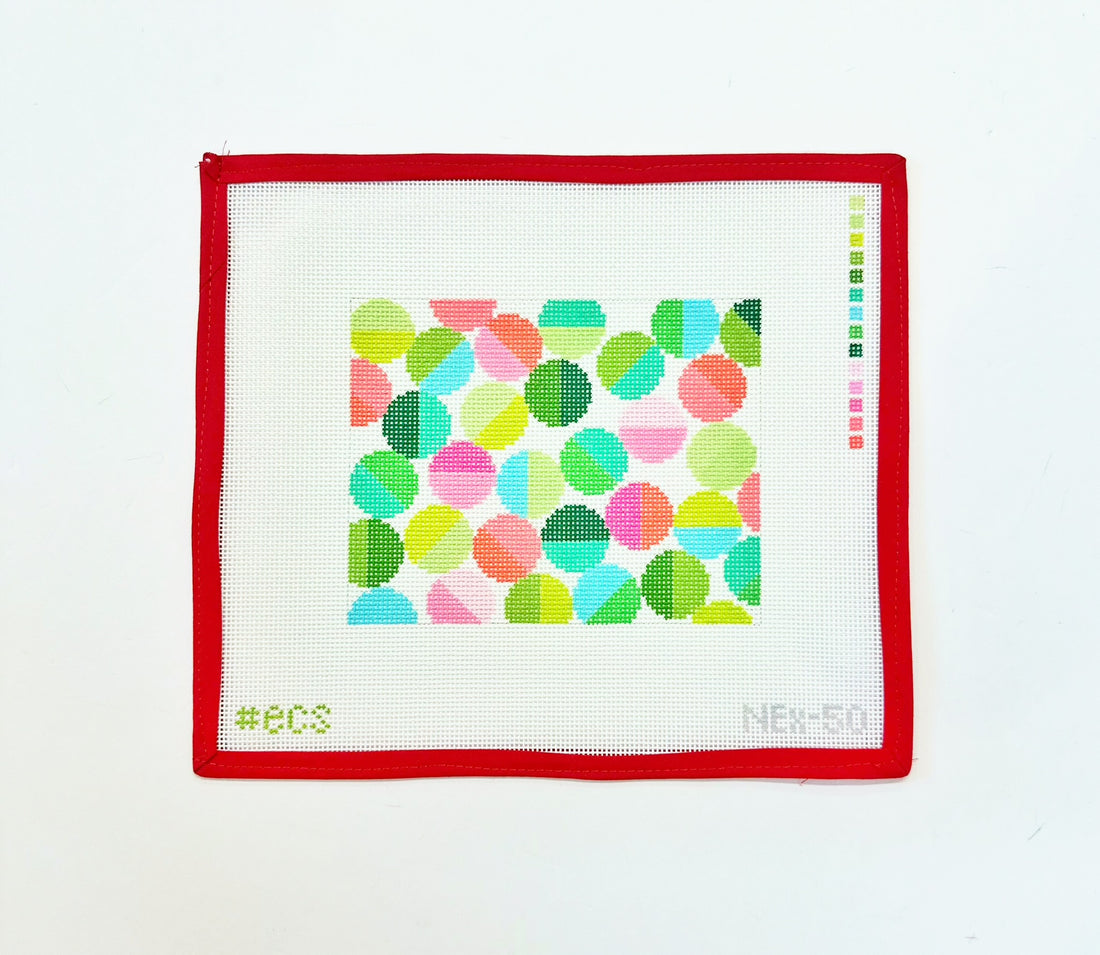 Mimi Small Needlepoint ClutchElizabeth Crane SwartzCanvasThe Red Thread Atelier