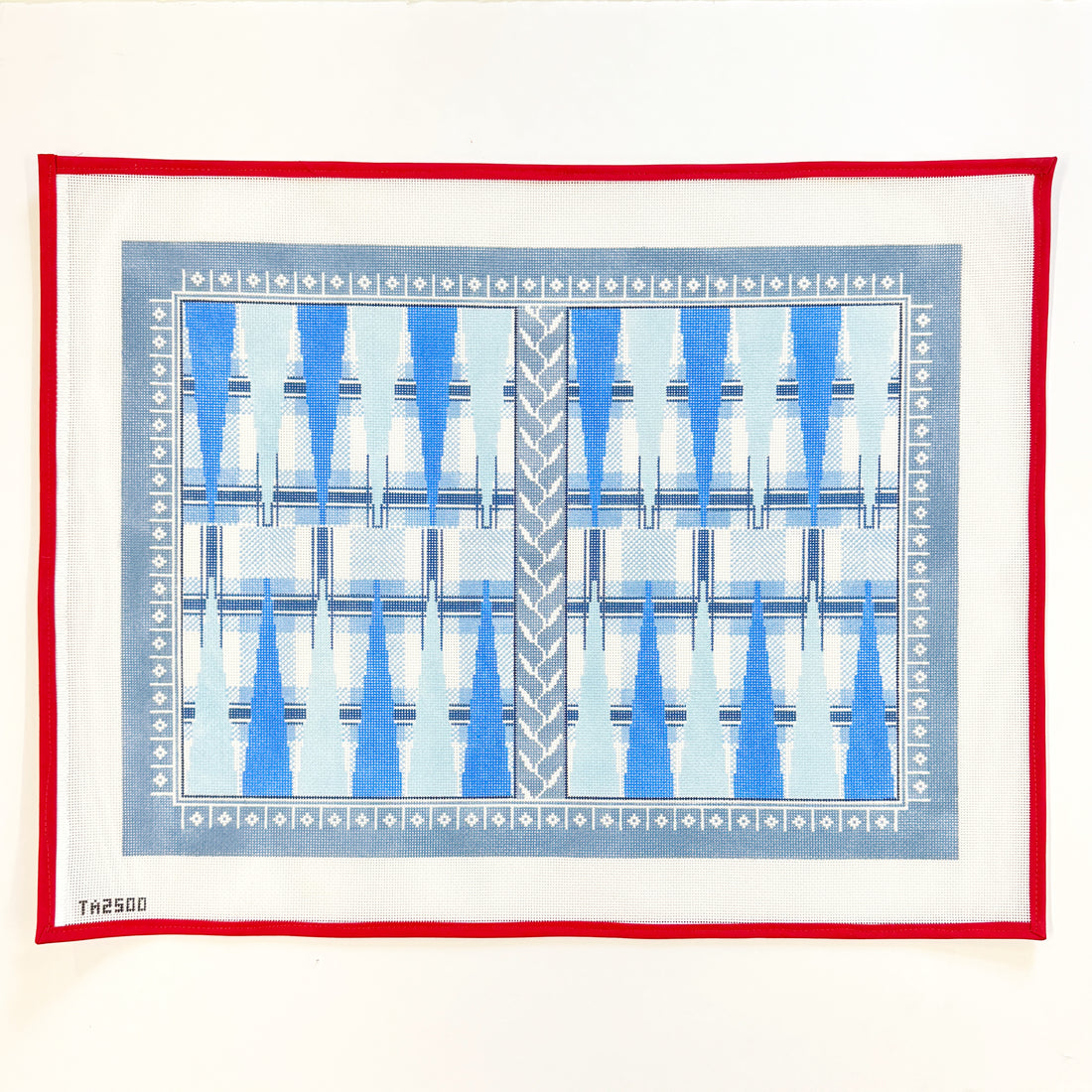 Blue Tartan Backgammon Board