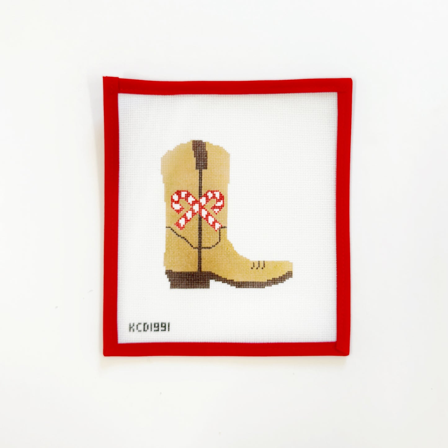 Candy Cane Christmas Boots