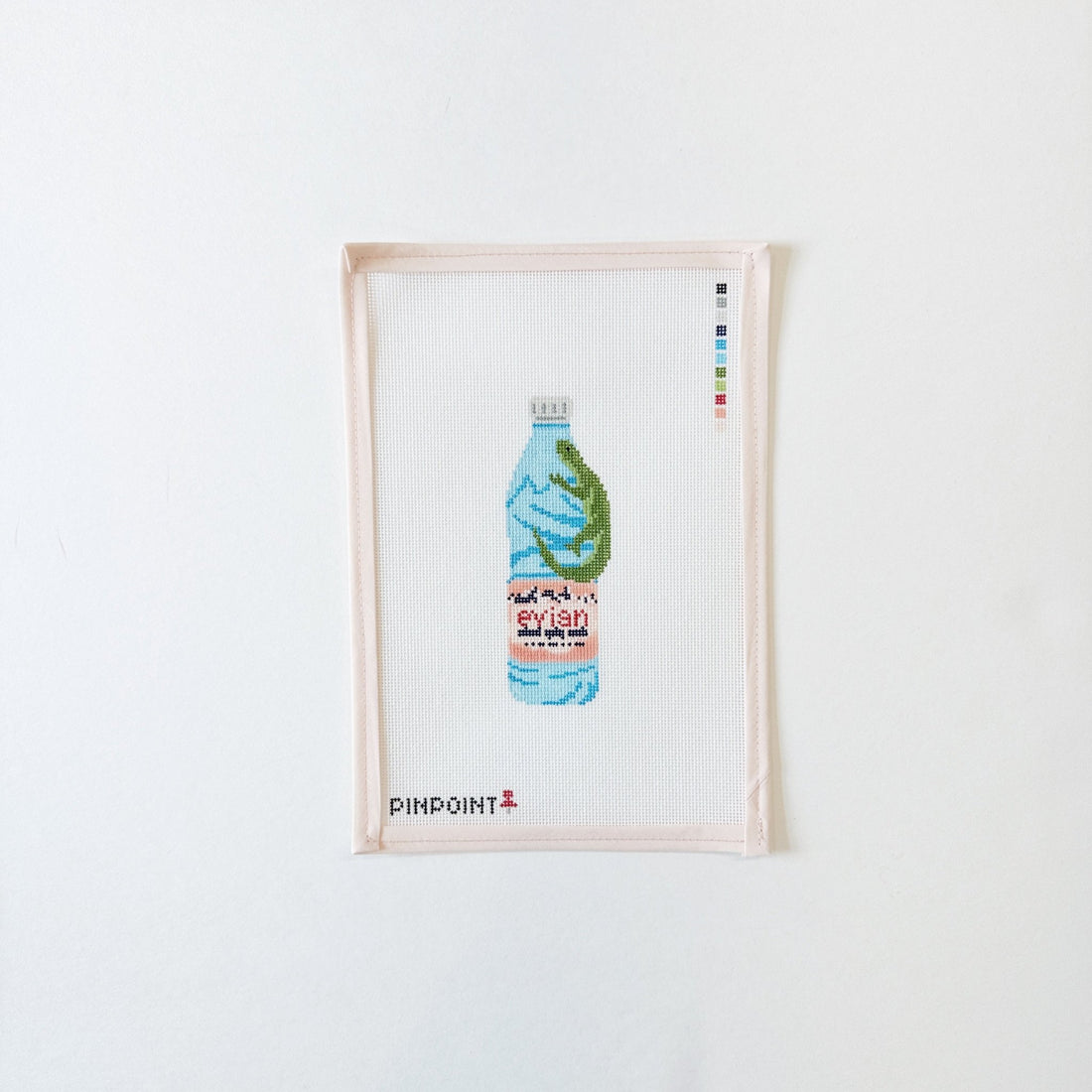 Evian with LizardpinpointCanvasThe Red Thread Atelier
