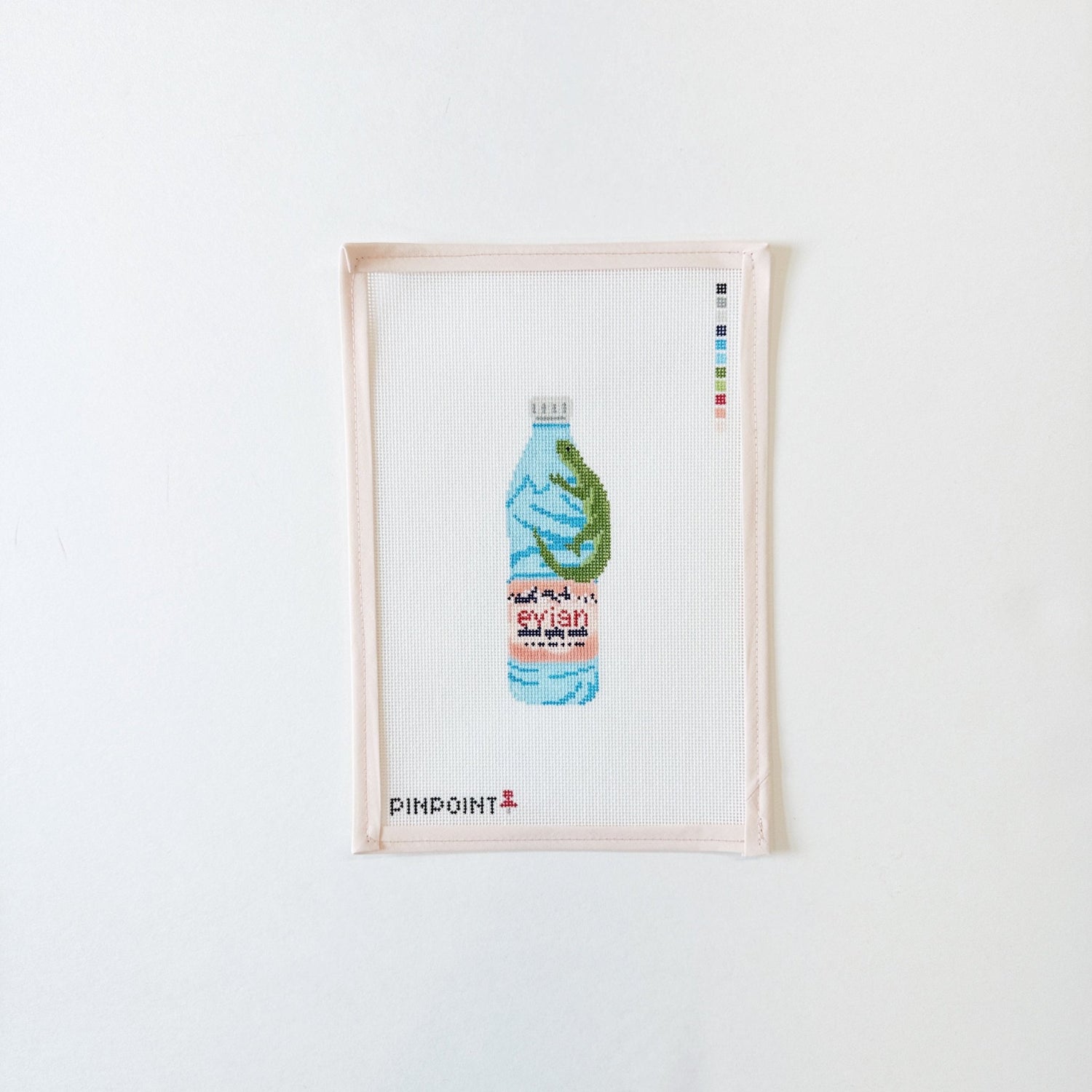 Evian with LizardpinpointCanvasThe Red Thread Atelier