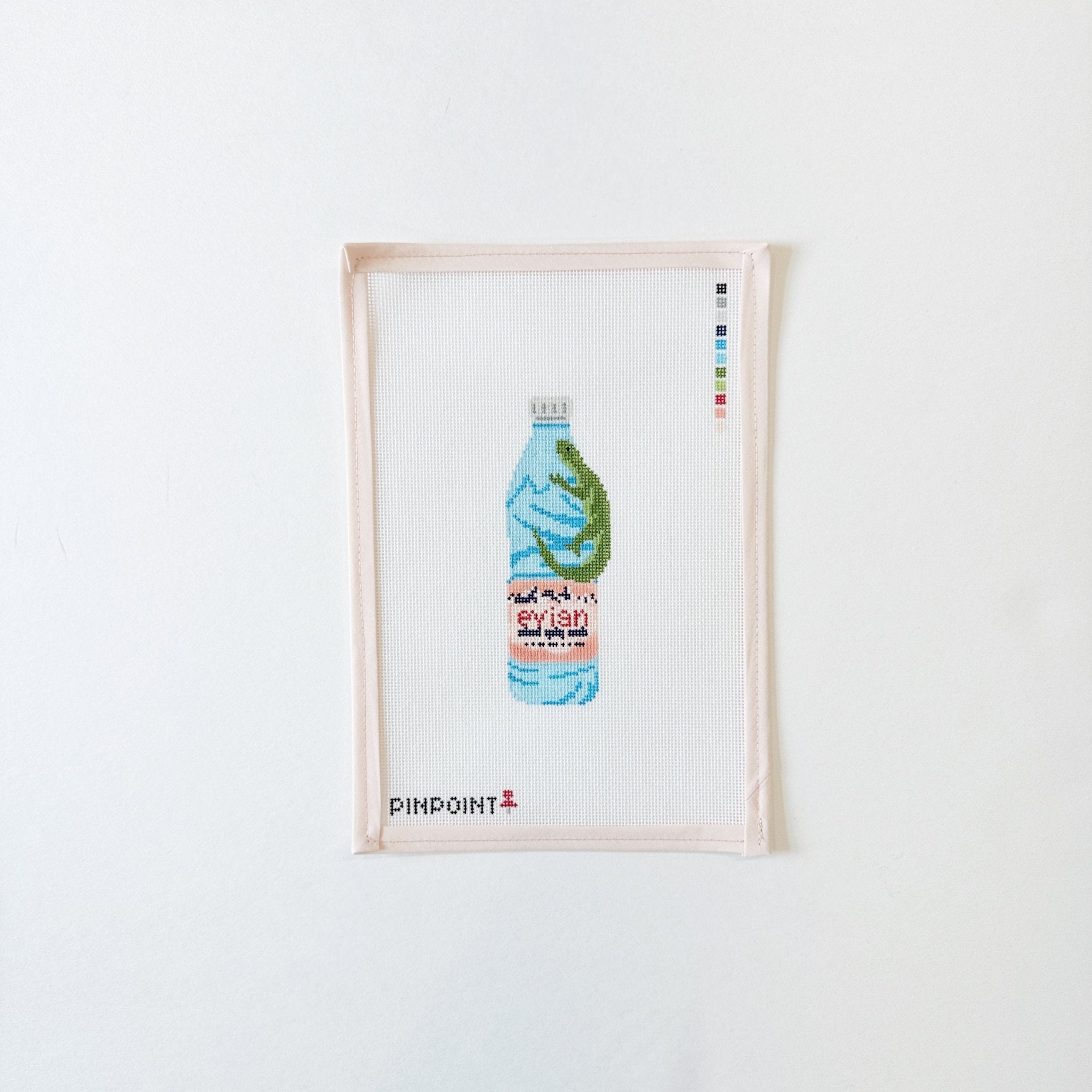 Evian with LizardpinpointCanvasThe Red Thread Atelier