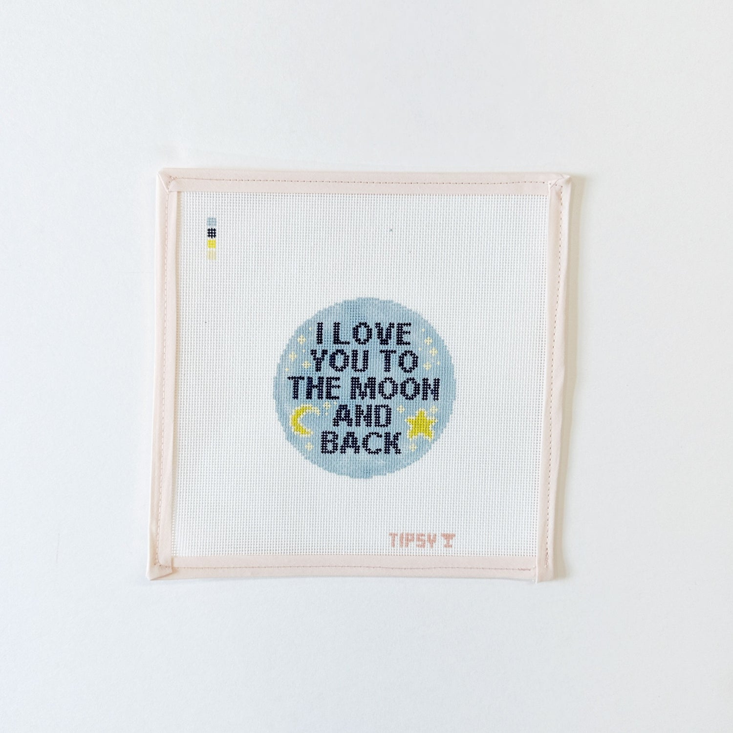 Love You to the Moon and BackThreaded &amp; TipsyCanvasThe Red Thread Atelier