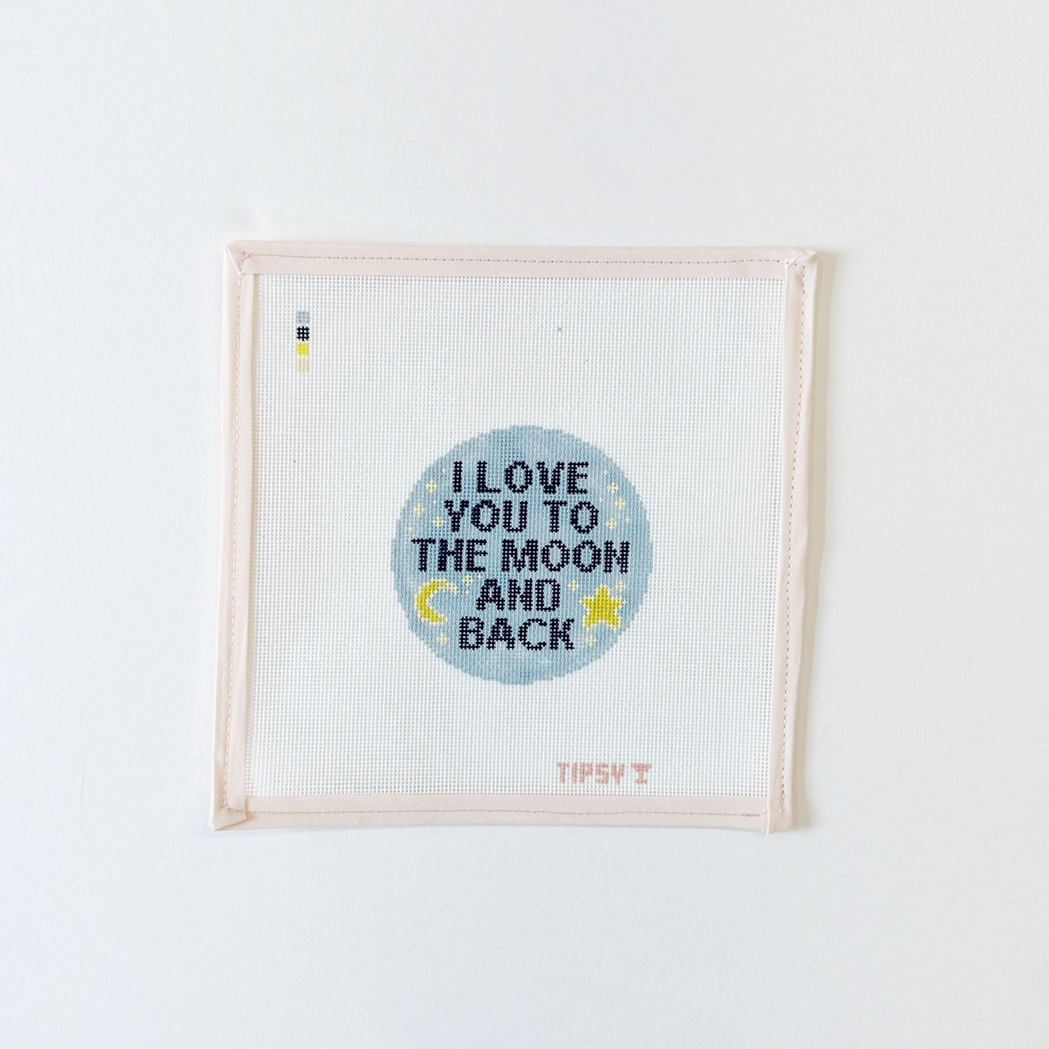 Love You to the Moon and BackThreaded &amp; TipsyCanvasThe Red Thread Atelier