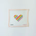 Rainbow Check HeartThreaded & TipsyCanvasThe Red Thread Atelier