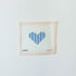 Blue Stripe HeartThreaded & TipsyCanvasThe Red Thread Atelier
