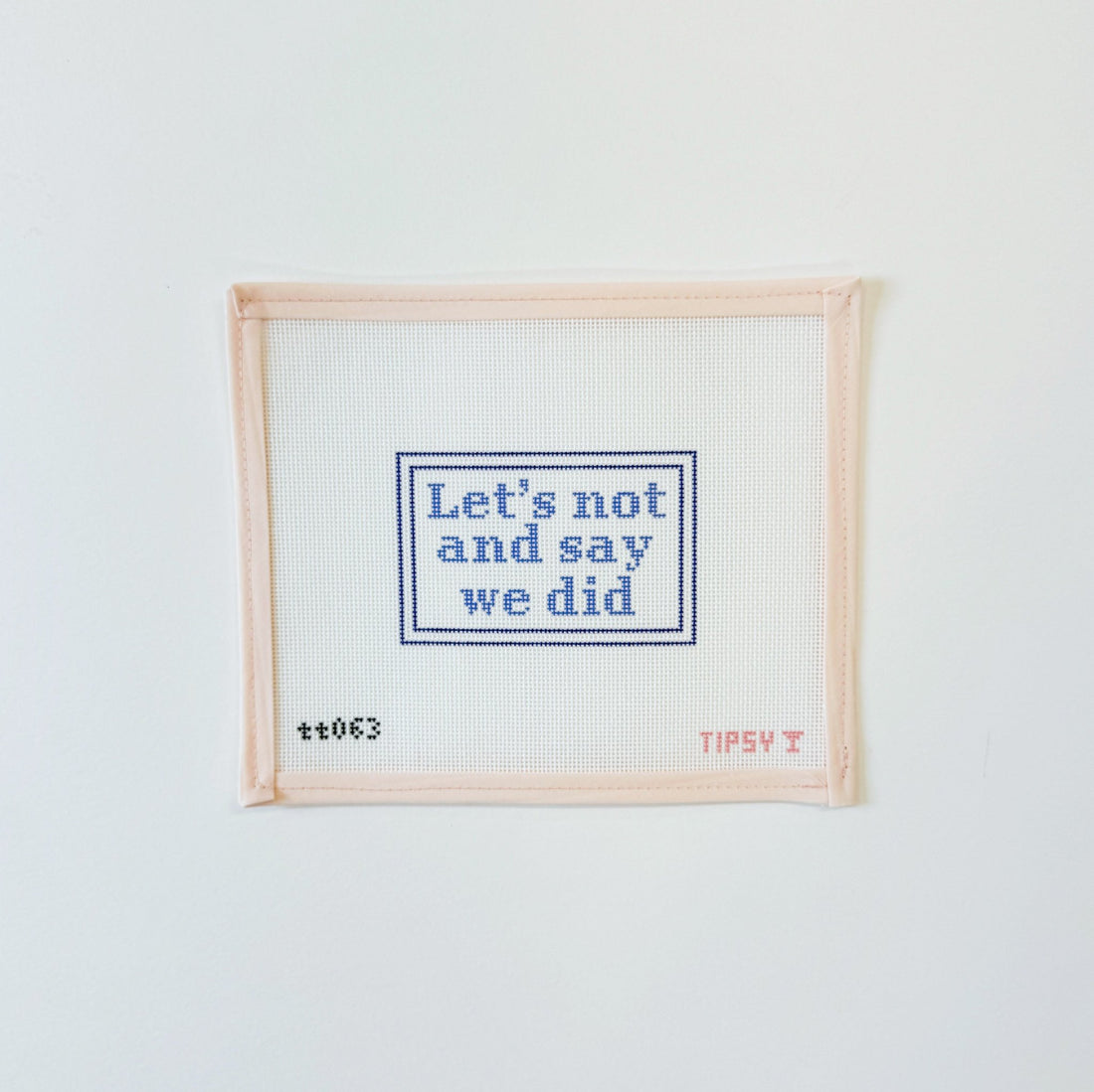 Let’s Not and Say We DidThreaded &amp; TipsyCanvasThe Red Thread Atelier