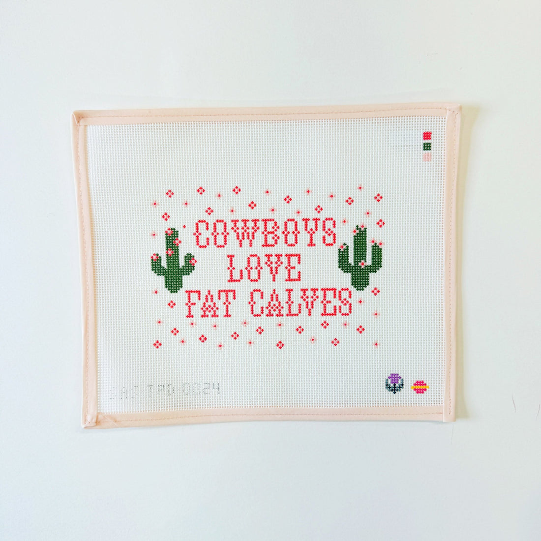 Cowboys Love Fat CalvesSaturnalia StitchingCanvasThe Red Thread Atelier