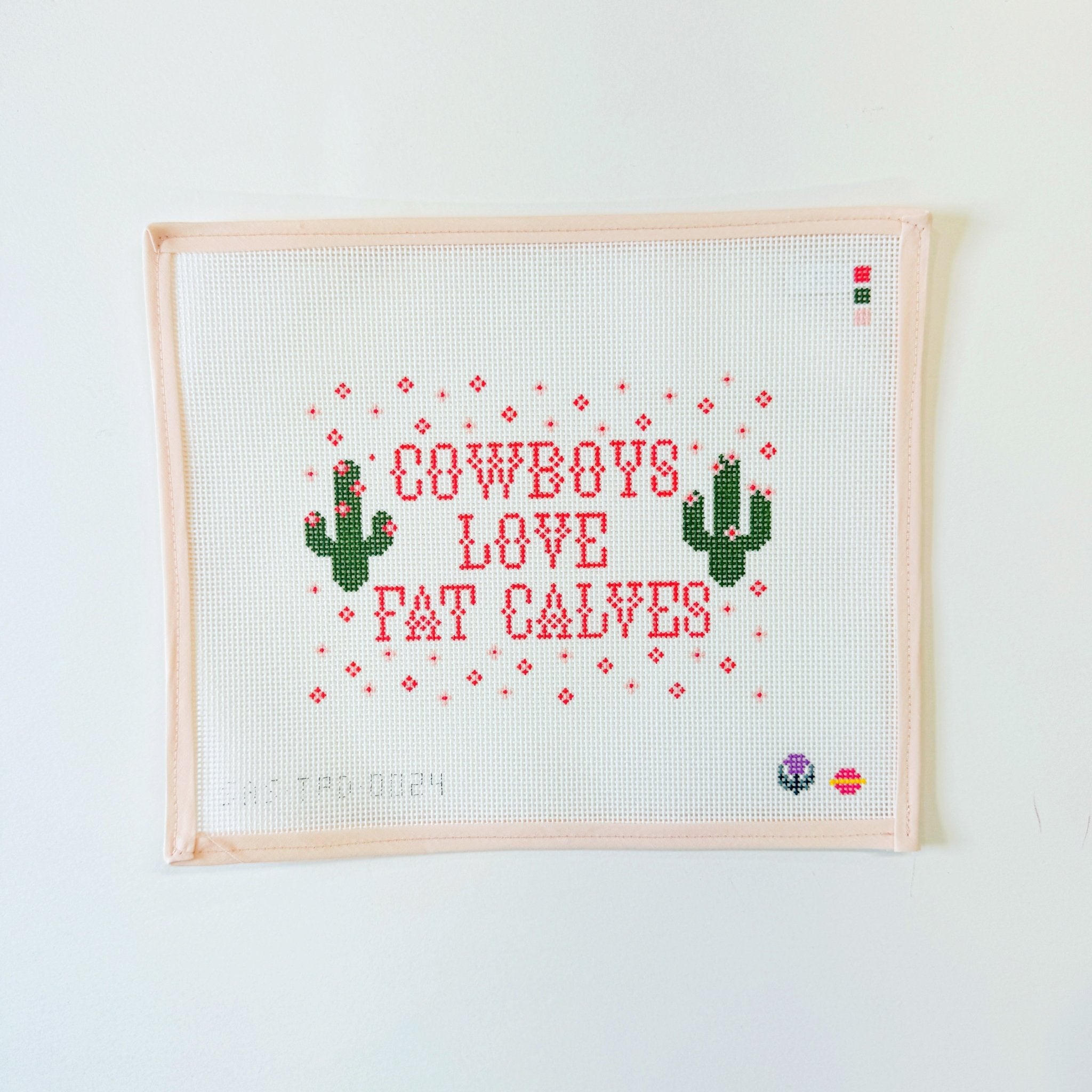 Cowboys Love Fat CalvesSaturnalia StitchingCanvasThe Red Thread Atelier