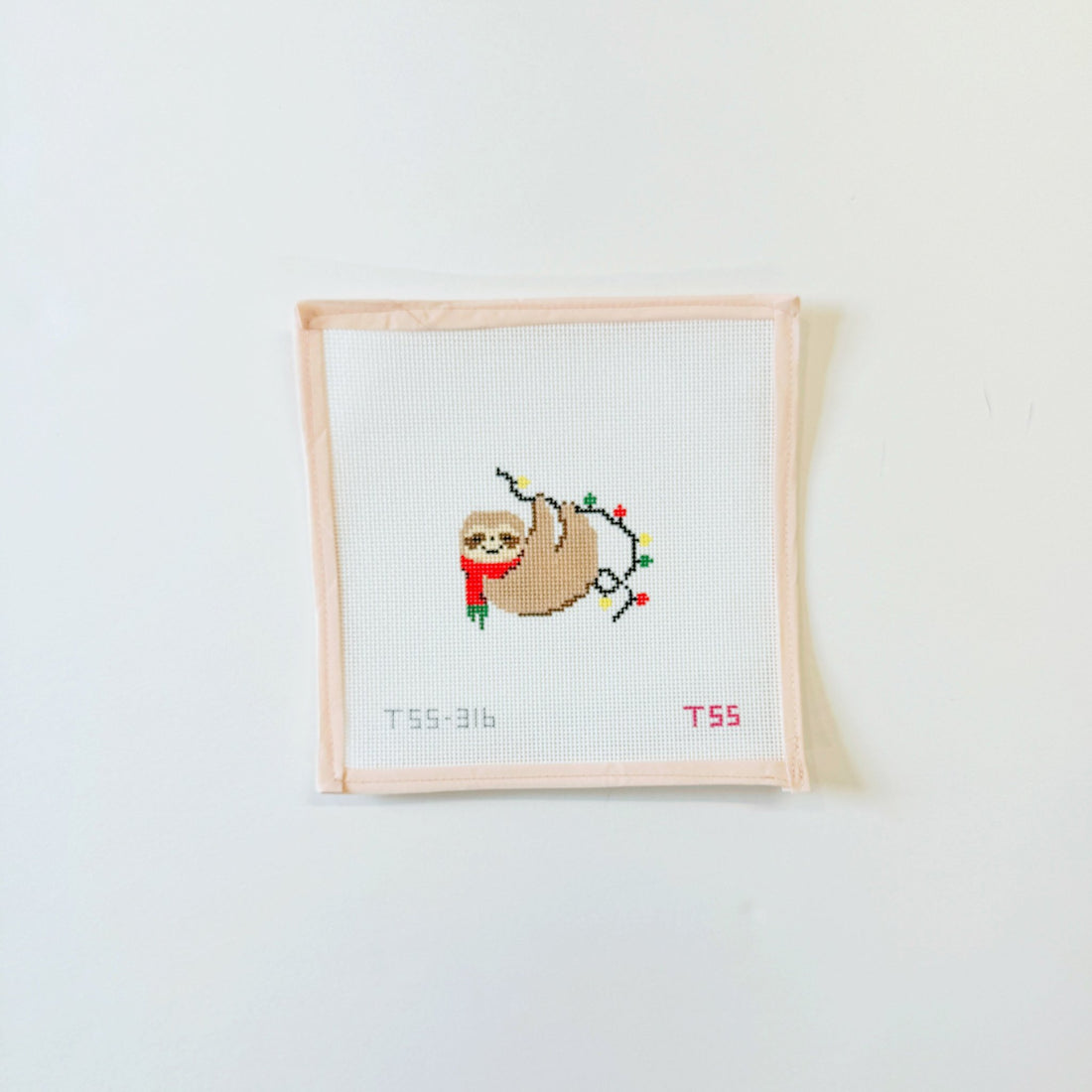 Christams SlothThe Salty StitcherCanvasThe Red Thread Atelier
