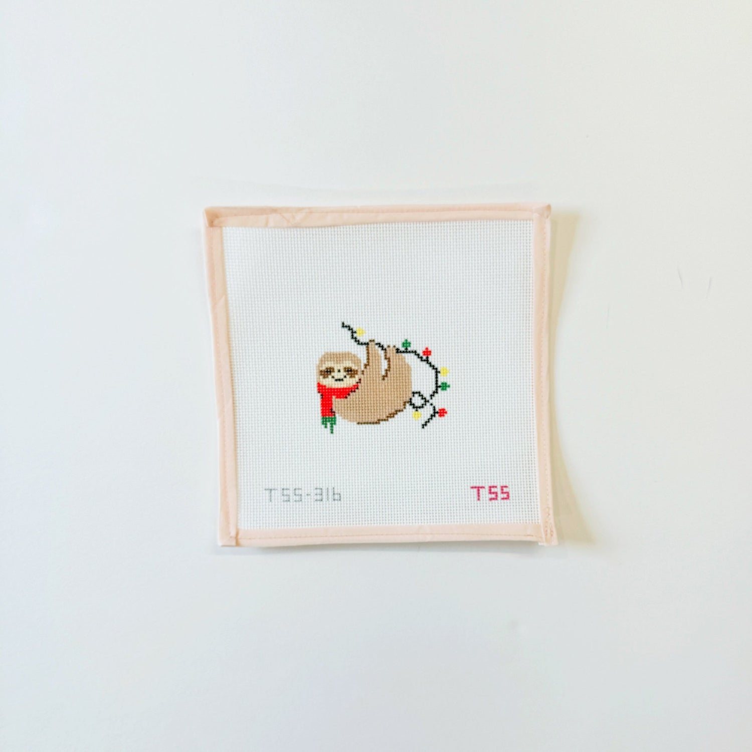 Christams SlothThe Salty StitcherCanvasThe Red Thread Atelier