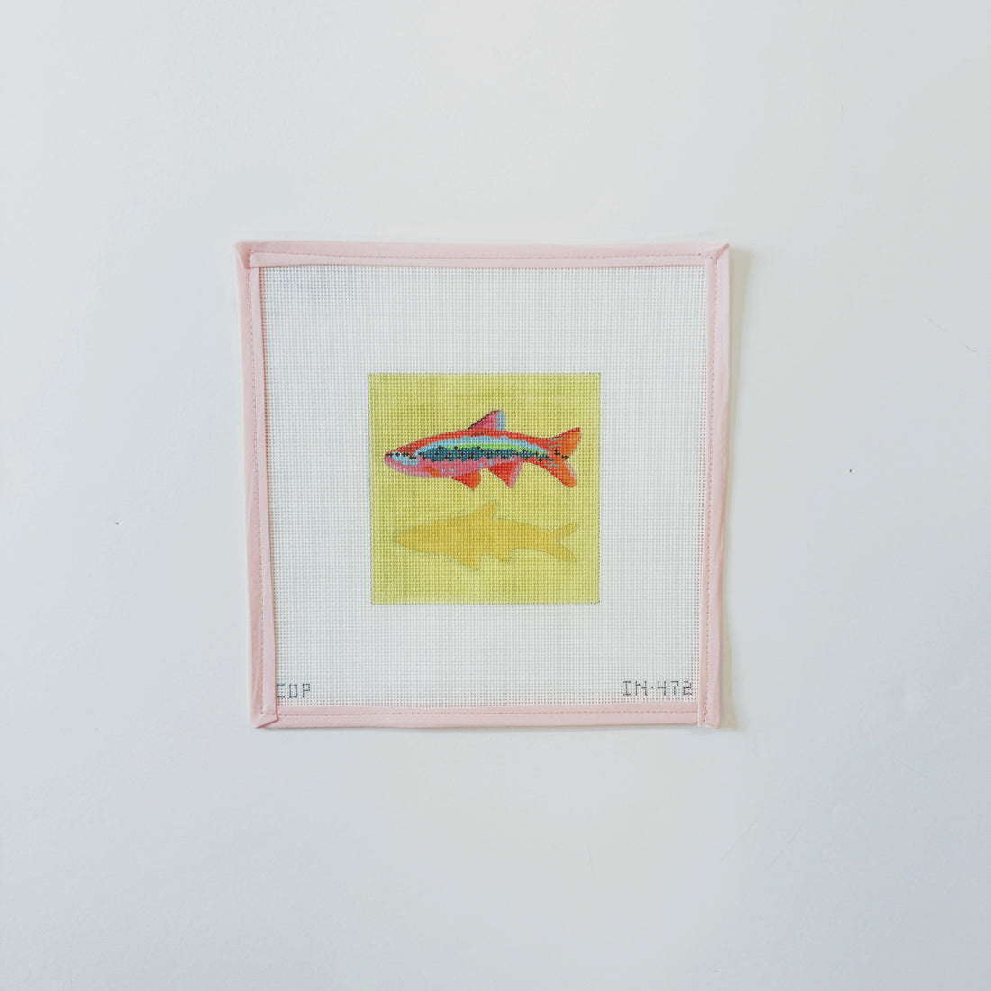 Fish Coaster YellowColors of PraiseCanvasThe Red Thread Atelier