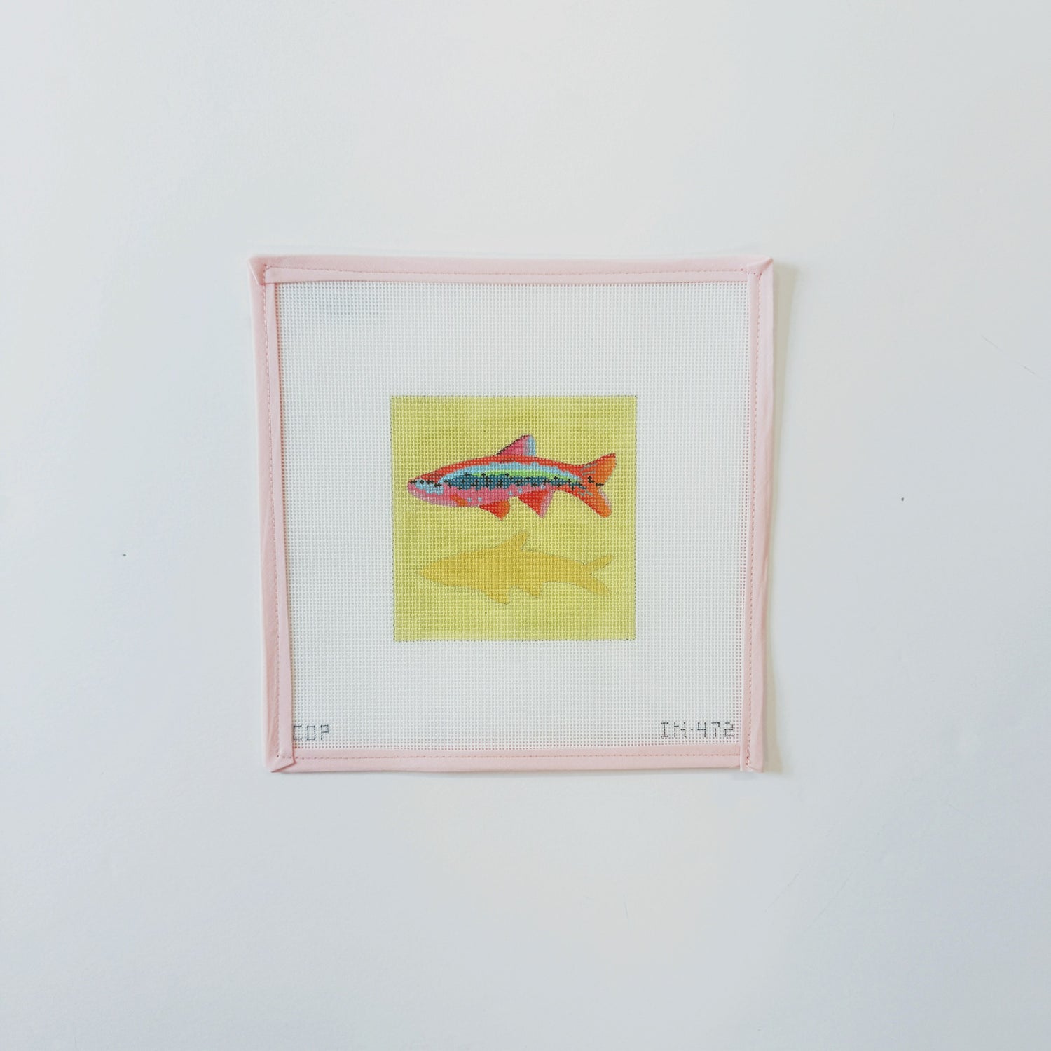 Fish Coaster YellowColors of PraiseCanvasThe Red Thread Atelier