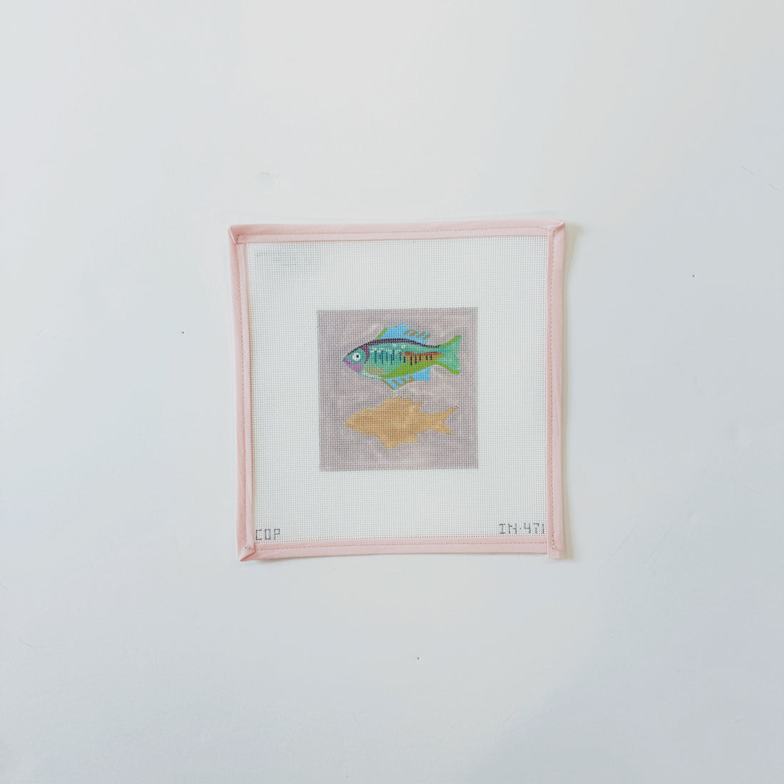 Fish Coaster PurpleColors of PraiseCanvasThe Red Thread Atelier