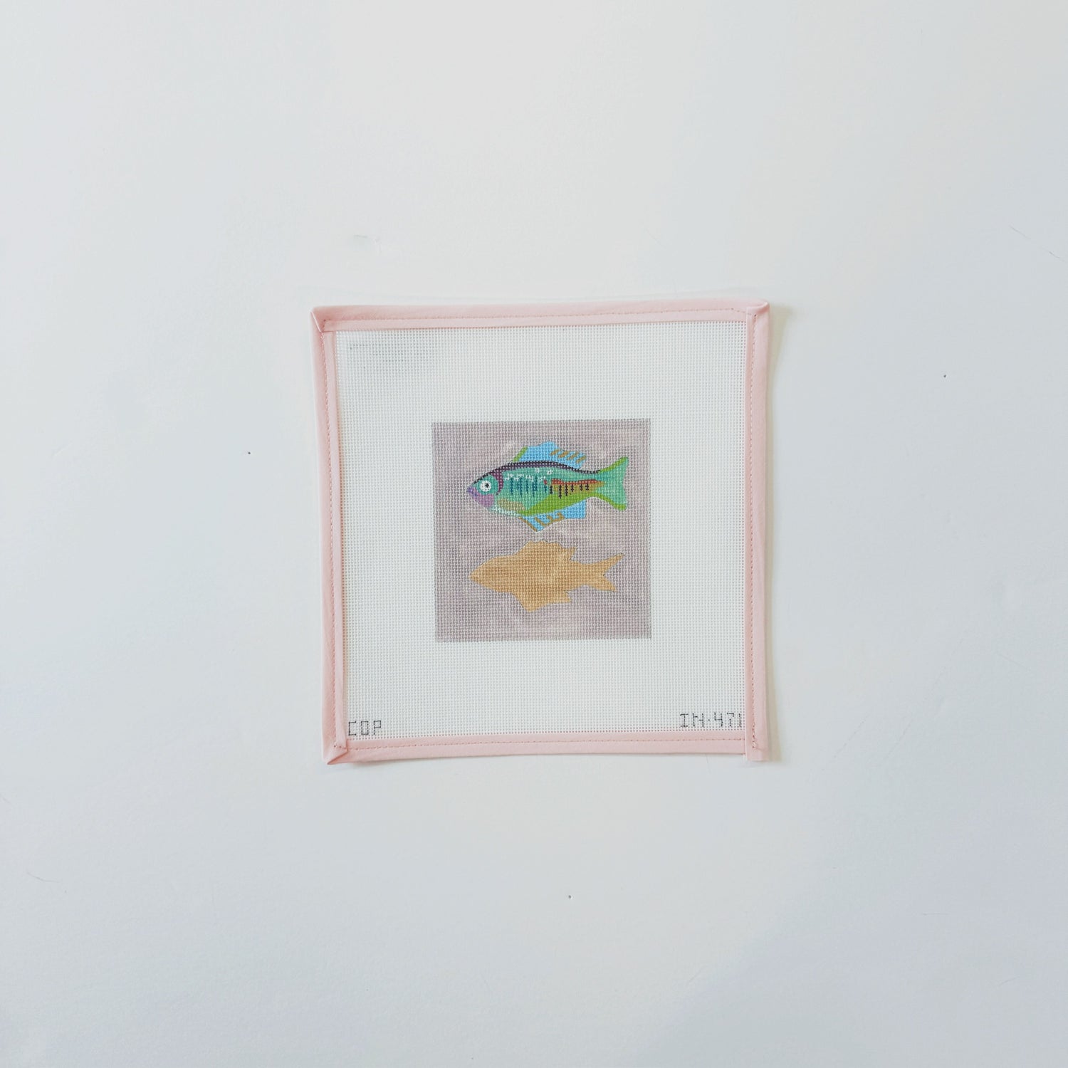 Fish Coaster PurpleColors of PraiseCanvasThe Red Thread Atelier