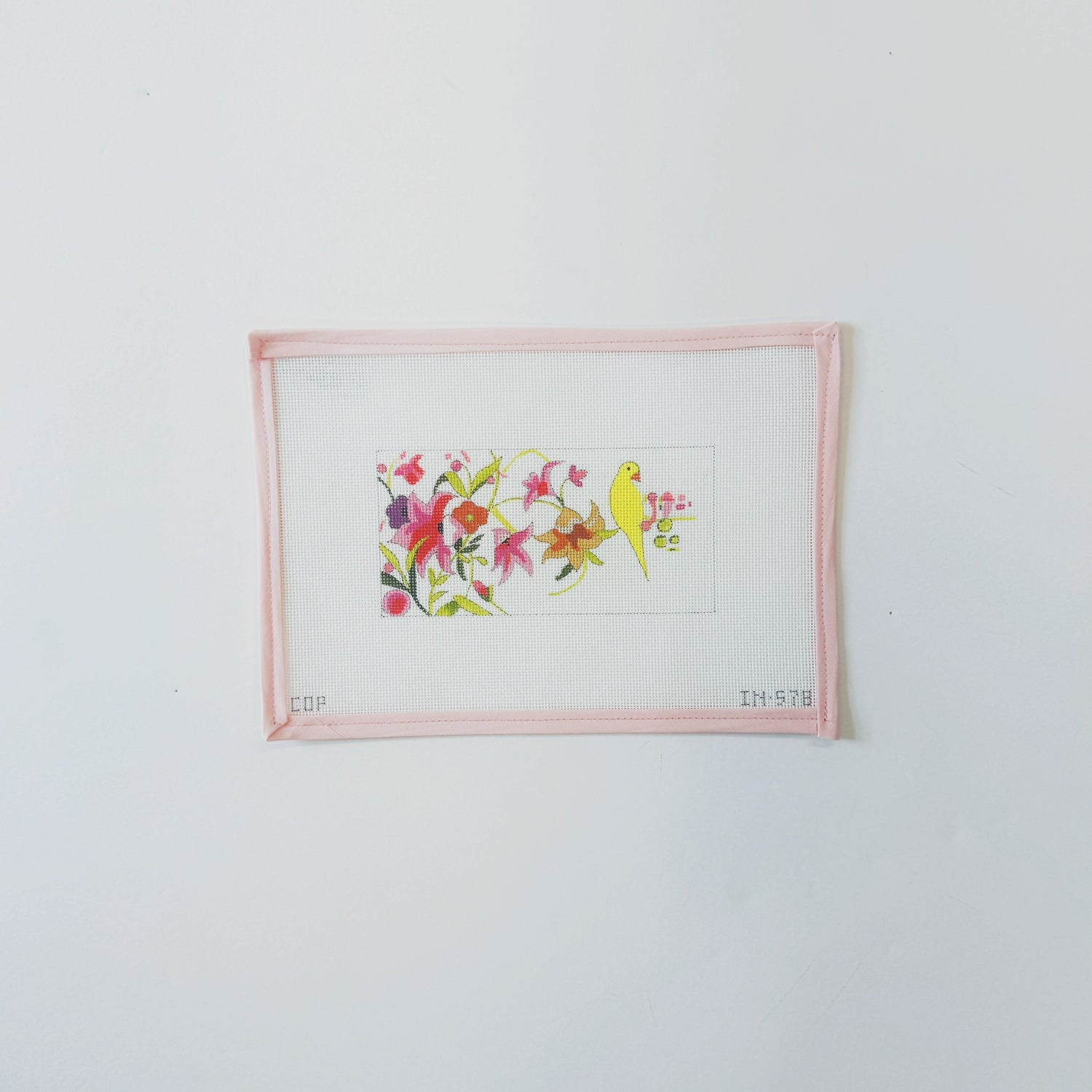 yellow bird floralColors of PraiseCanvasThe Red Thread Atelier