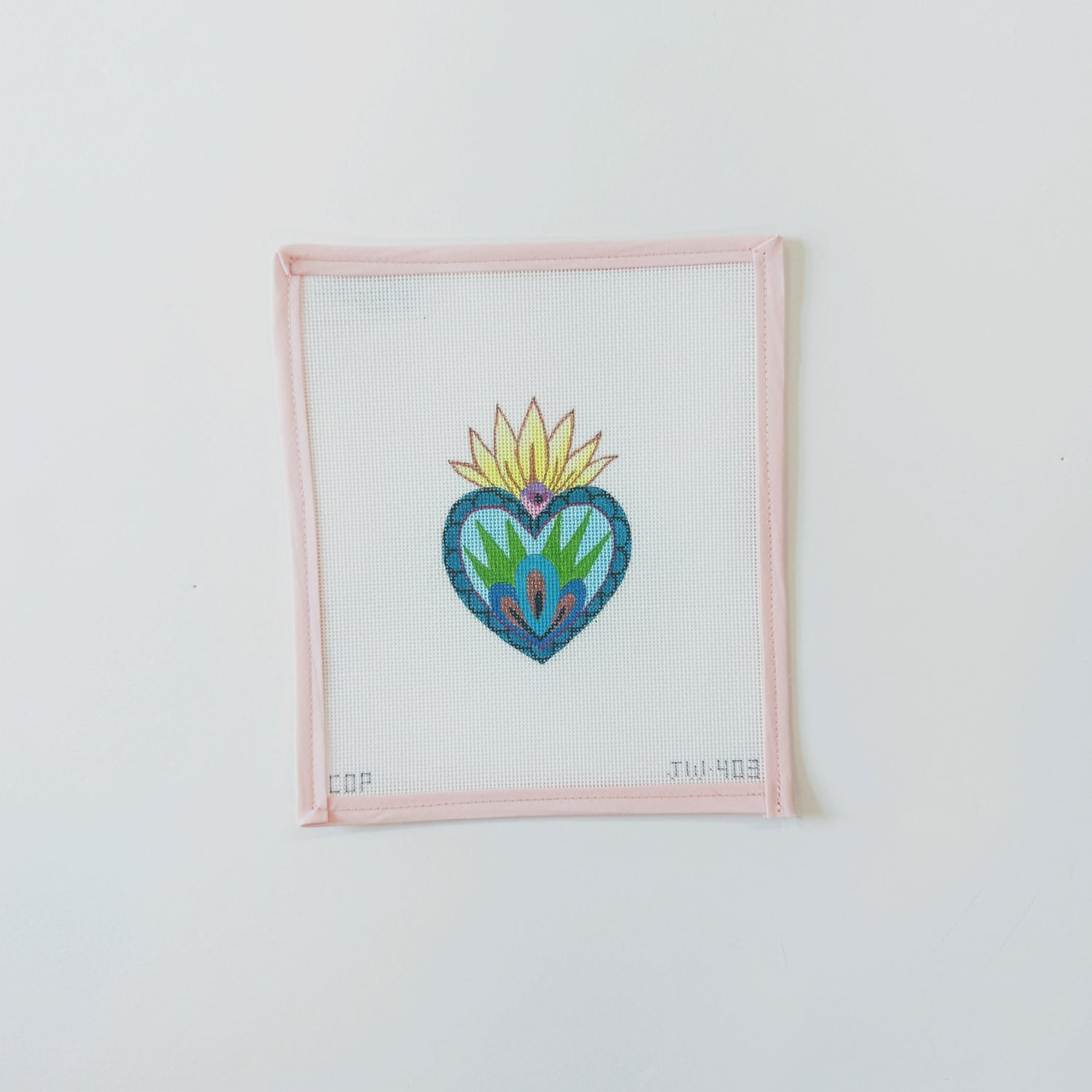 Sacred Heart BlueColors of PraiseCanvasThe Red Thread Atelier