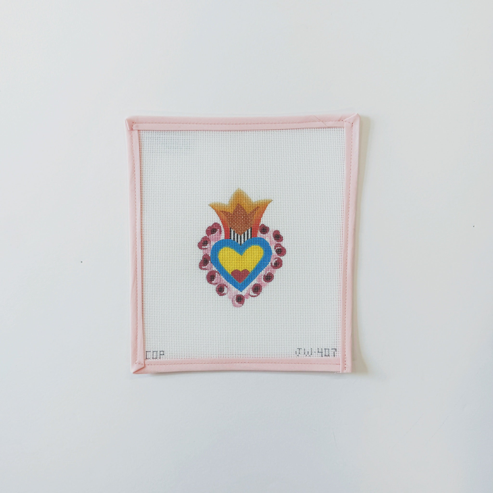 Sacred Heart pinkColors of PraiseCanvasThe Red Thread Atelier