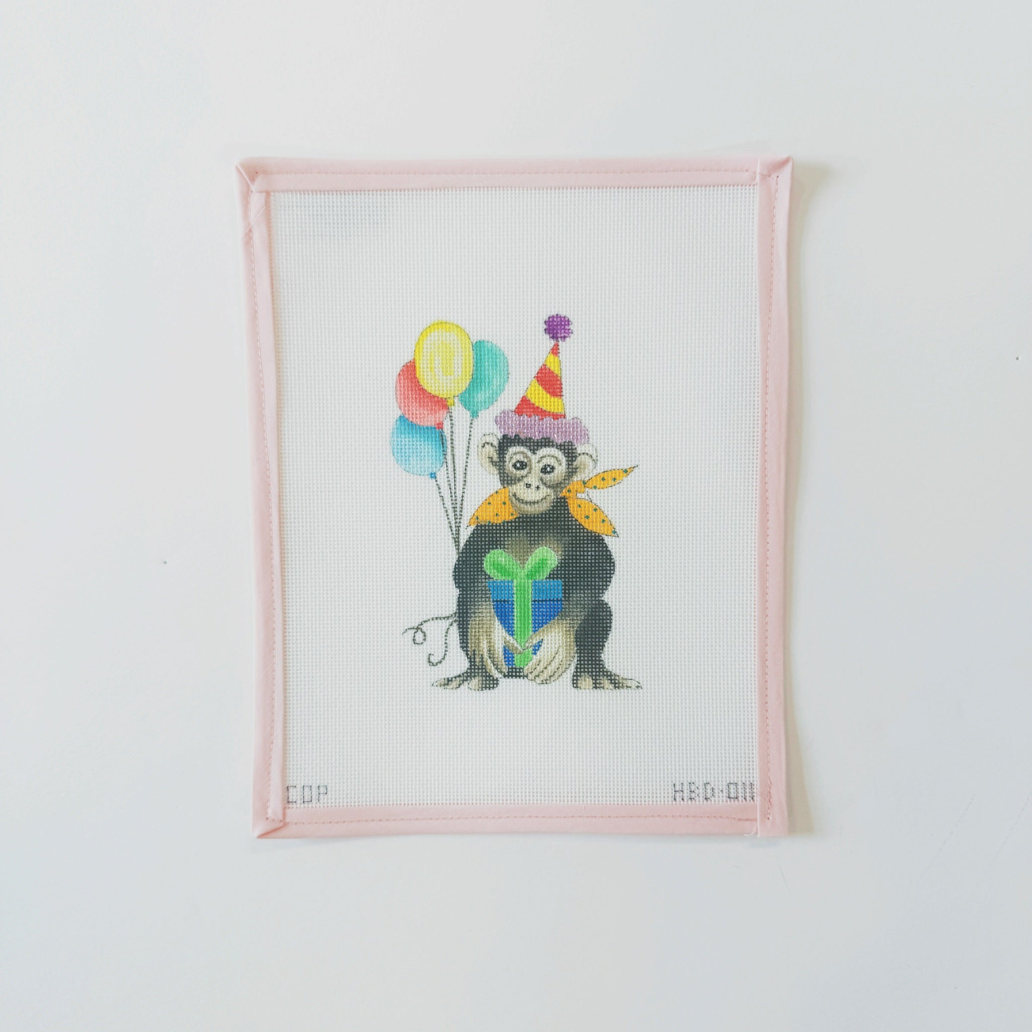 Celebration Birthday MonkeyColors of PraiseCanvasThe Red Thread Atelier