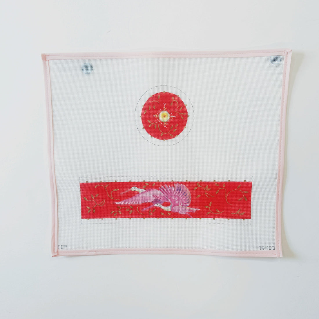 Red Bird Round Jewelry BoxColors of PraiseCanvasThe Red Thread Atelier