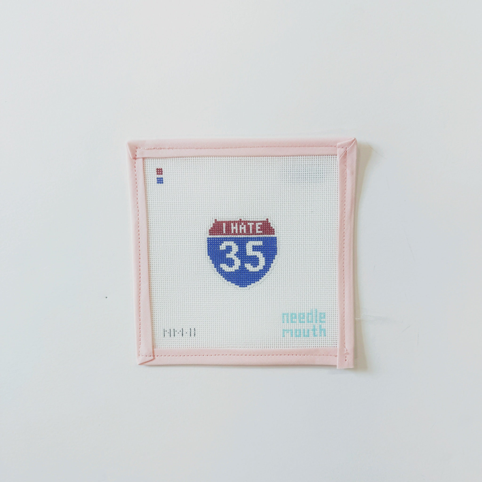 I Hate 35 FobNeedle MouthCanvasThe Red Thread Atelier