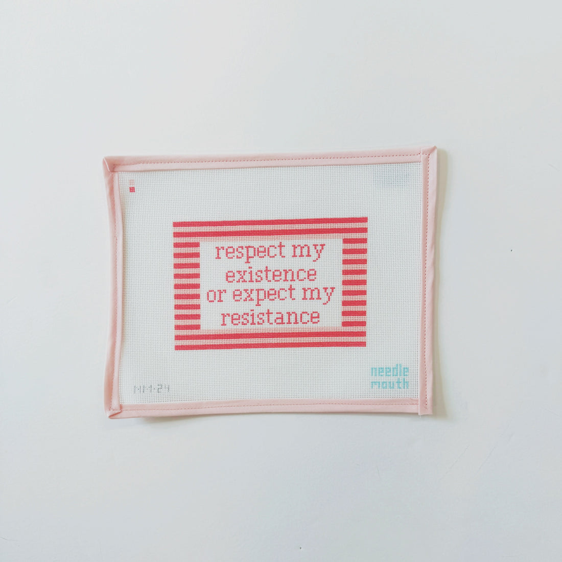 respect my existenceNeedle MouthCanvasThe Red Thread Atelier