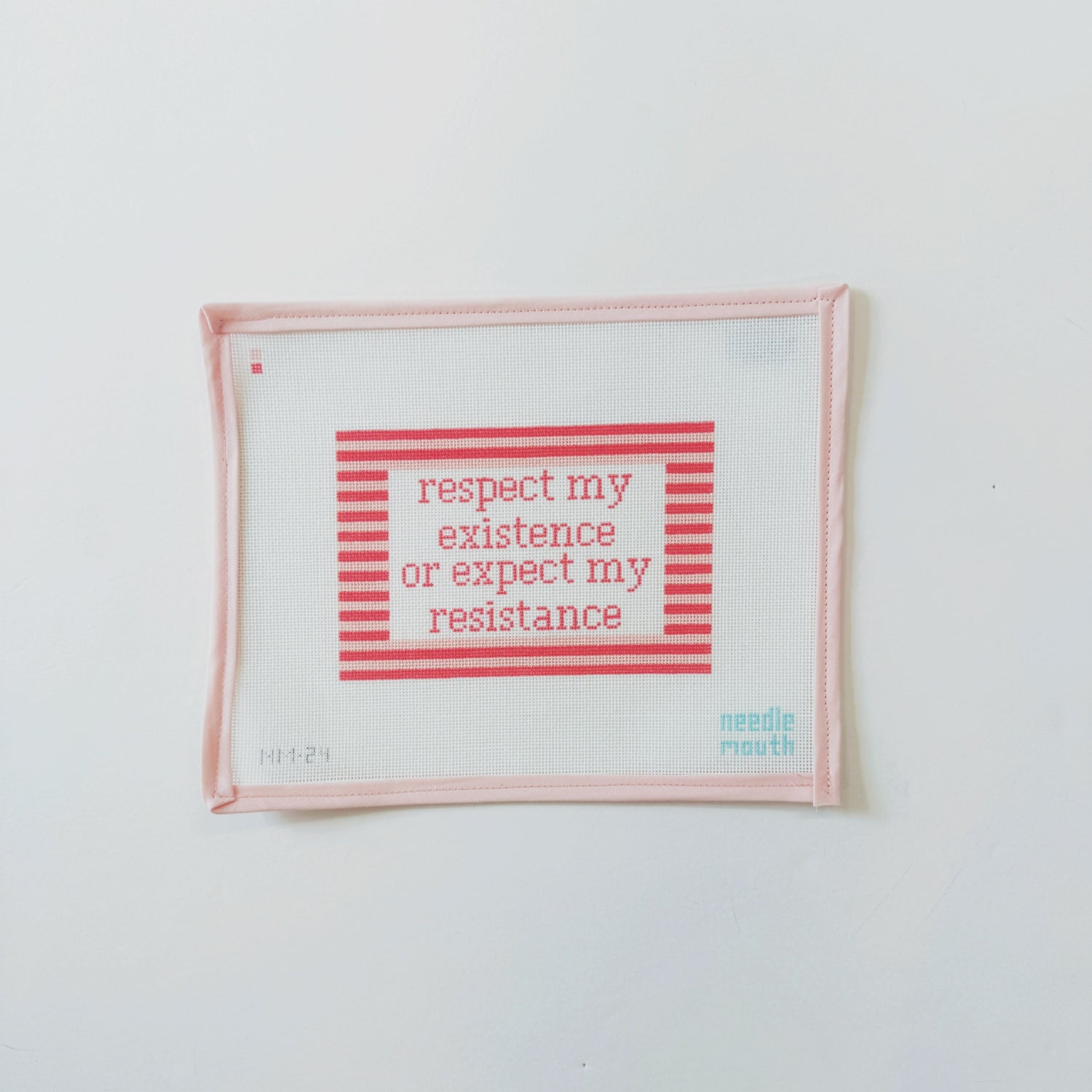 respect my existenceNeedle MouthCanvasThe Red Thread Atelier