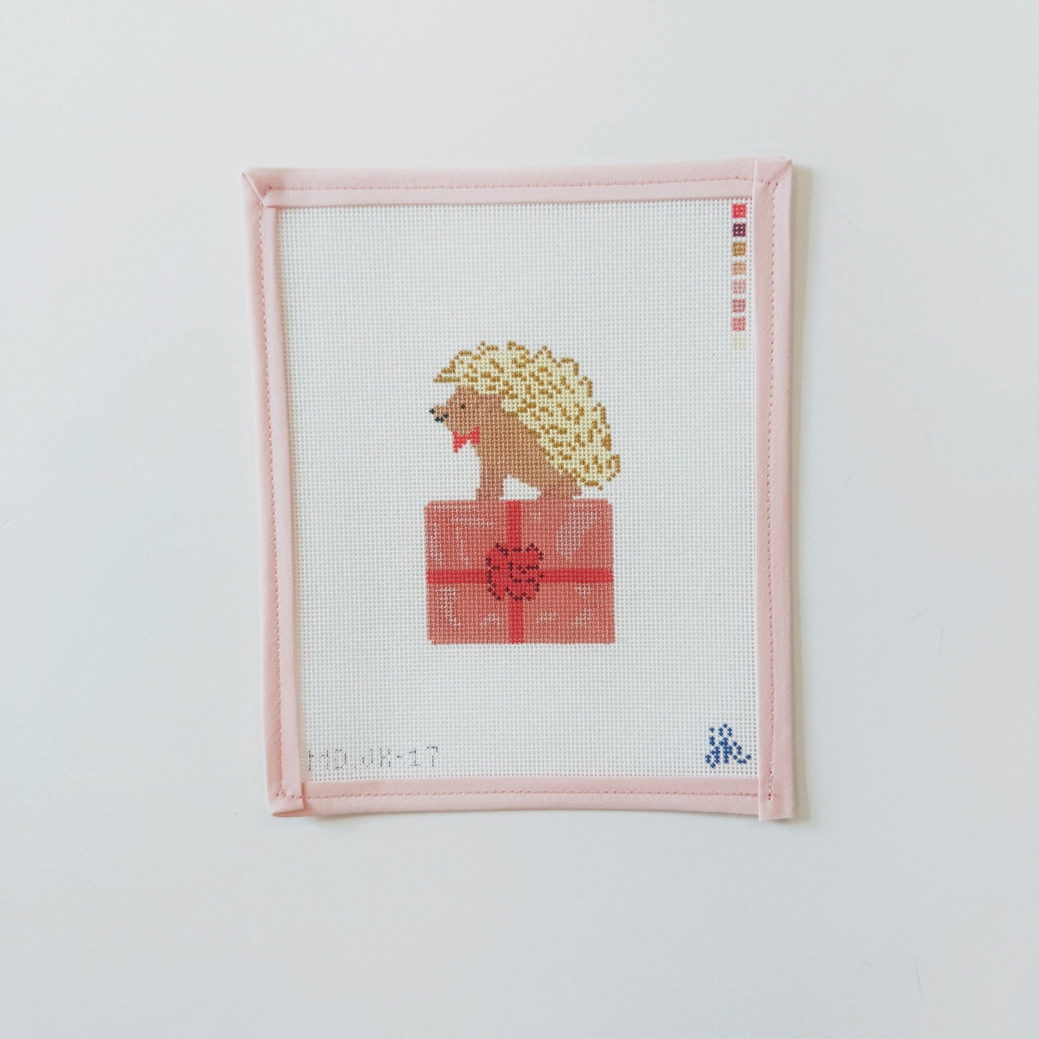 Hedgehog On PresentMopsey DesignsCanvasThe Red Thread Atelier