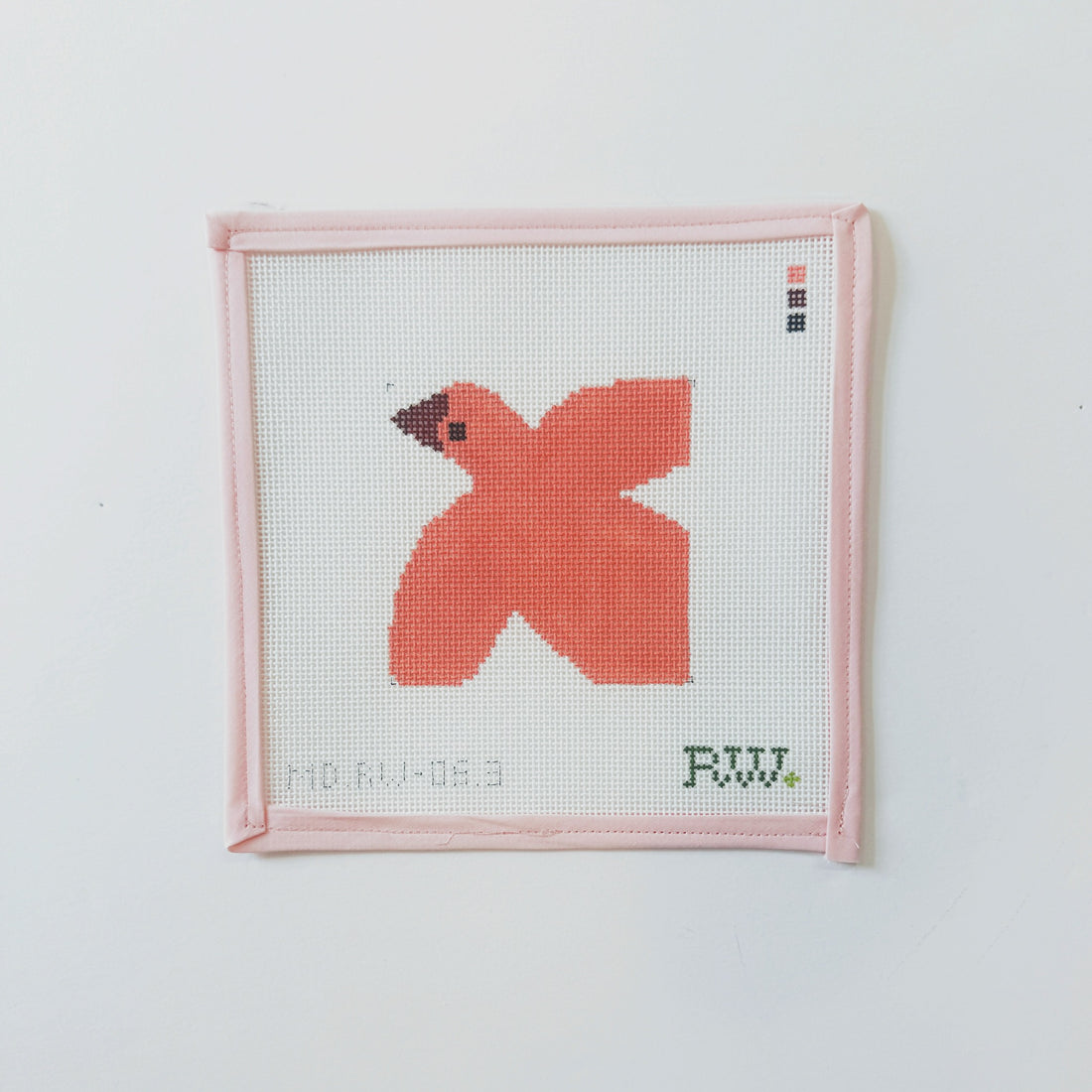 Pink - Color Block BirdsMopsey DesignsCanvasThe Red Thread Atelier