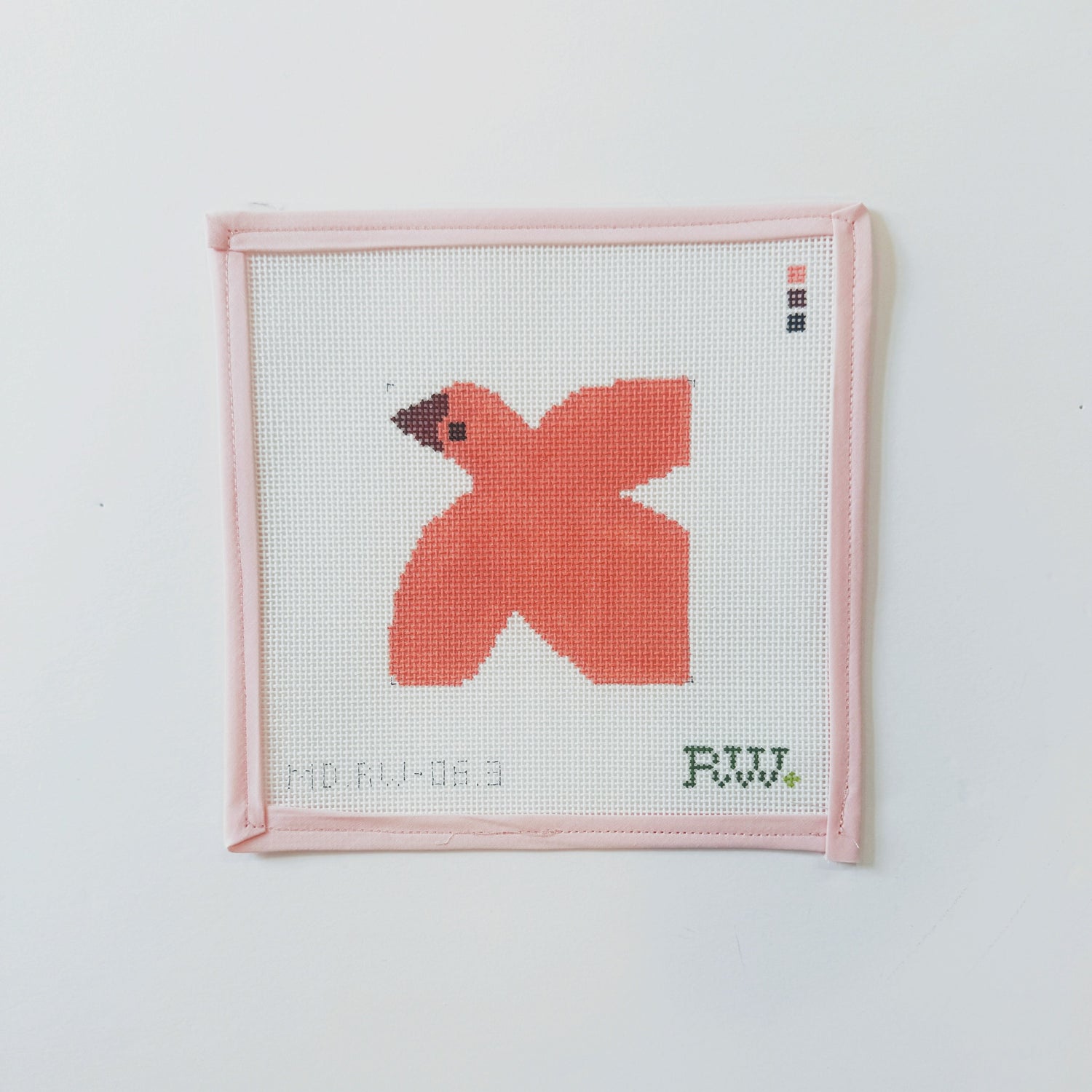 Pink - Color Block BirdsMopsey DesignsCanvasThe Red Thread Atelier