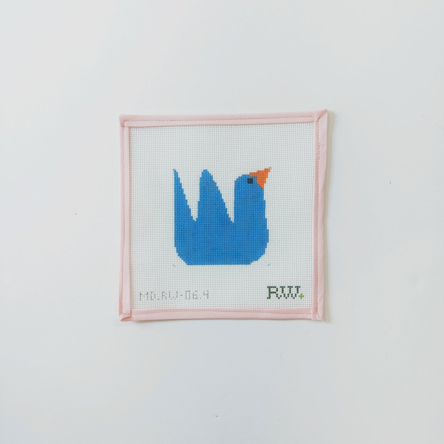 blue - Color Block BirdsMopsey DesignsCanvasThe Red Thread Atelier
