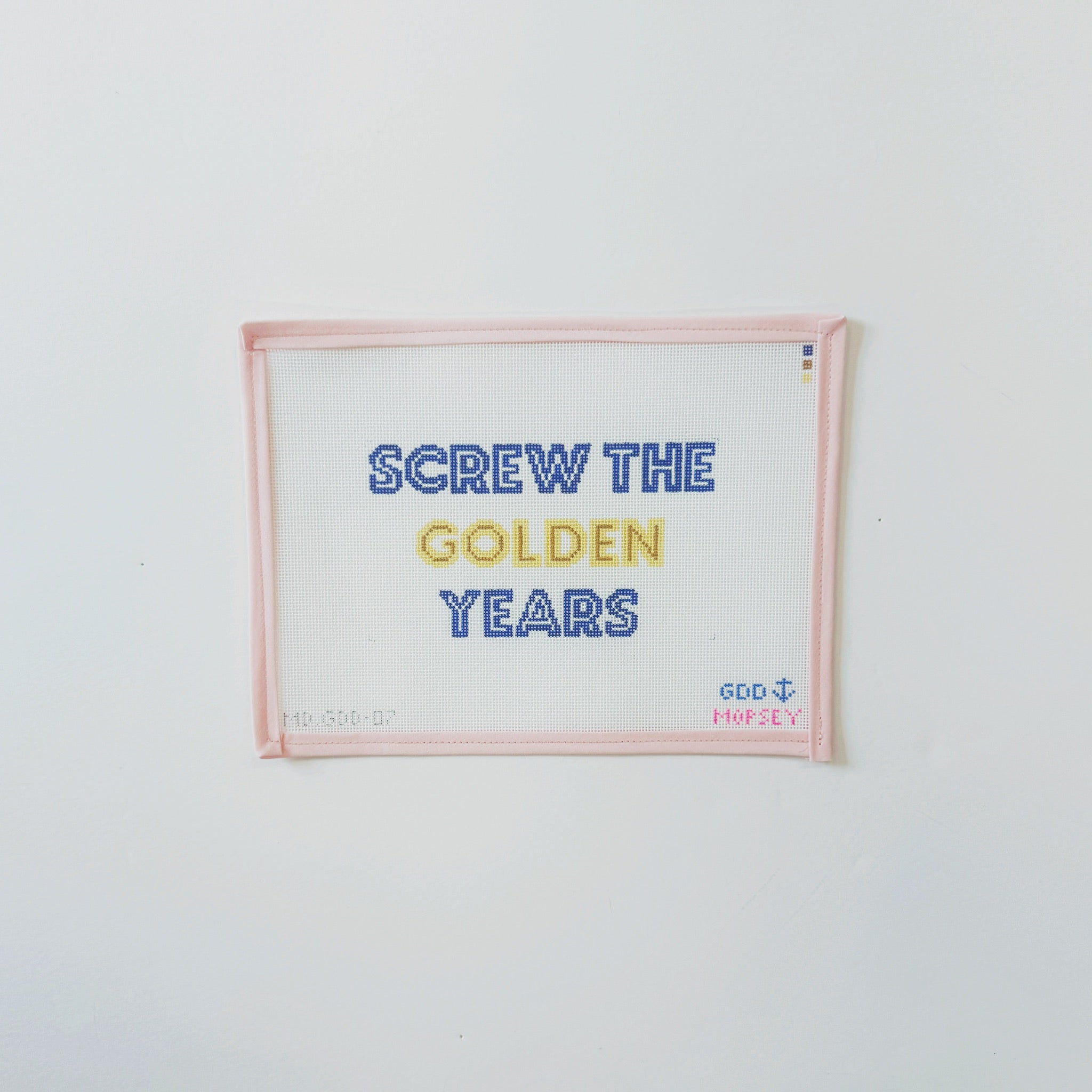 Screw the golden yearsMopsey DesignsCanvasThe Red Thread Atelier