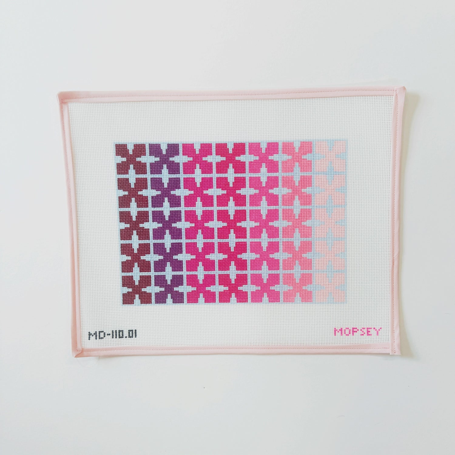 Geo Floral - Pink &amp; BlueMopsey DesignsCanvasThe Red Thread Atelier